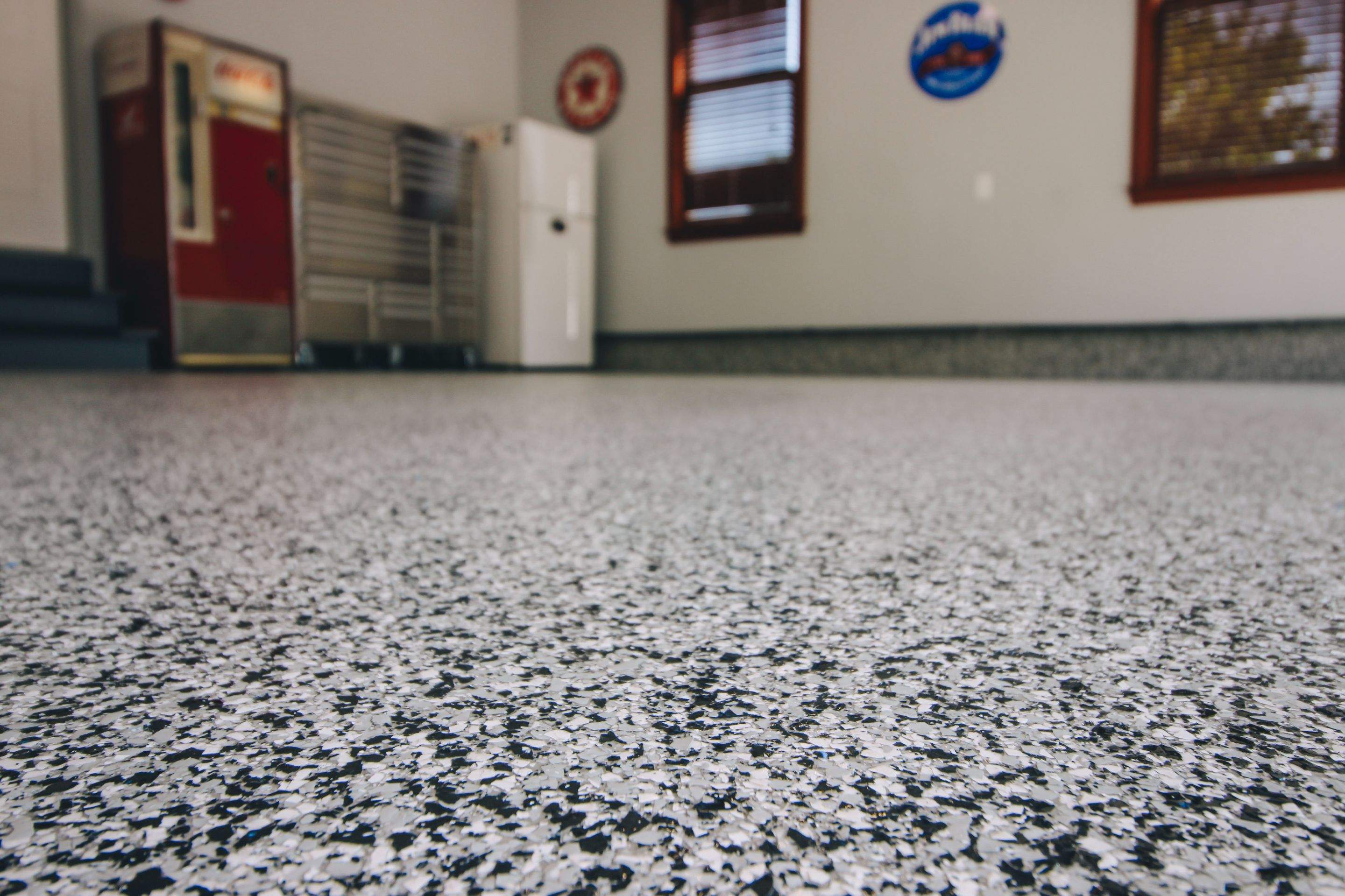 Garage Floor using Domino by Your1DayFloor.com