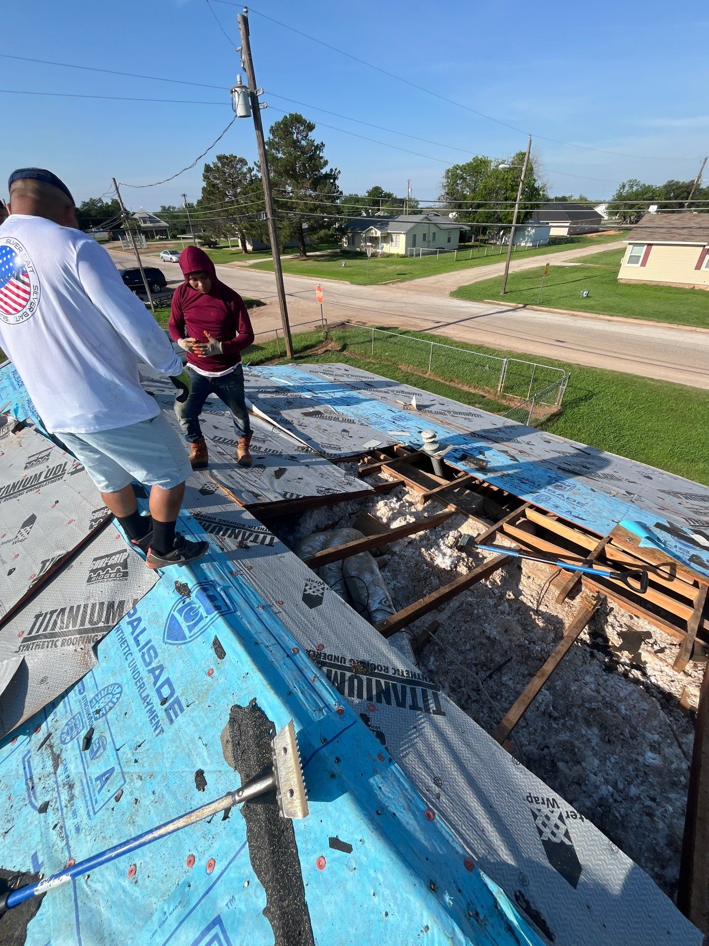 Reroof with Full Redeck by Berry Good Roofing 