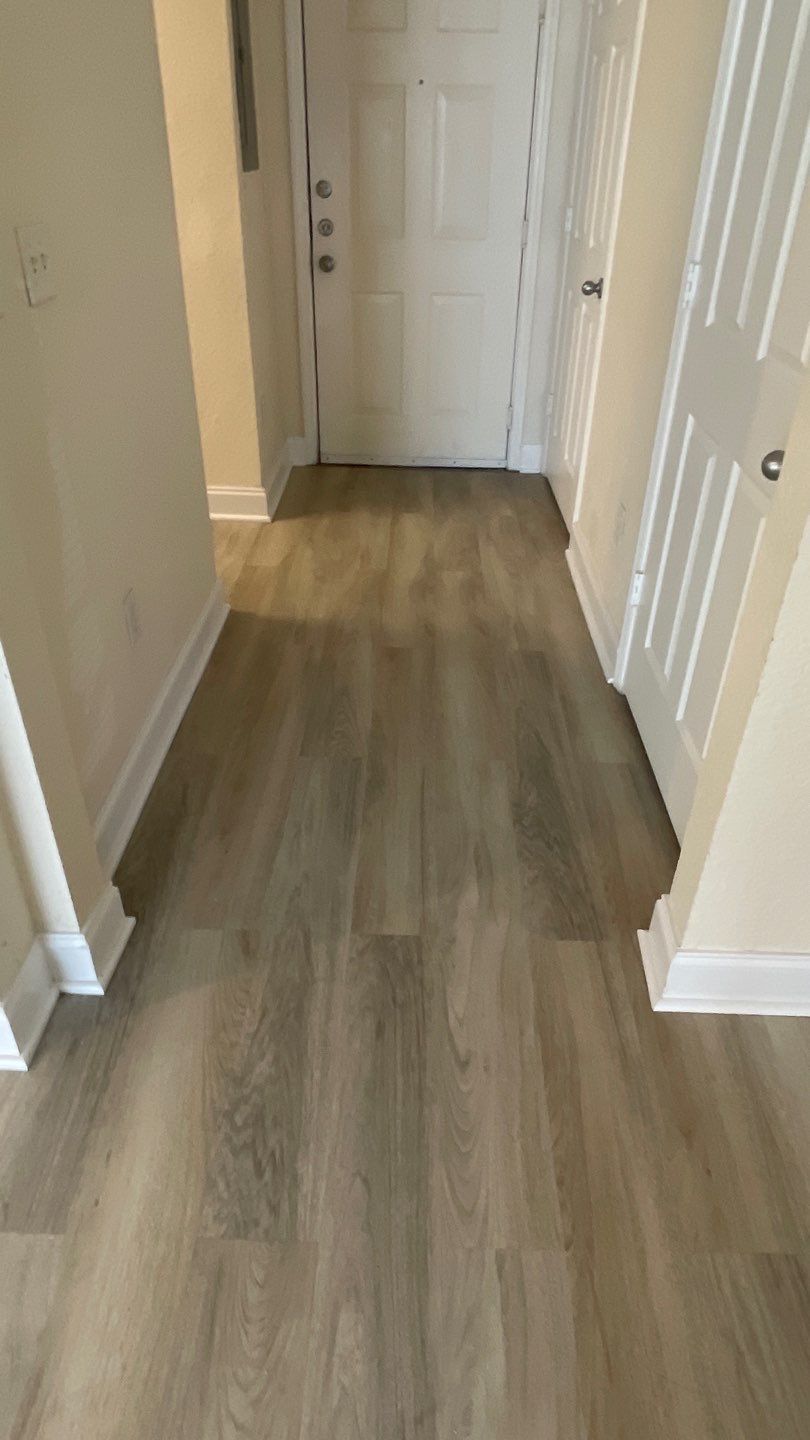 Home Remodel using LVP Flooring and Cabinets by HandyMangum