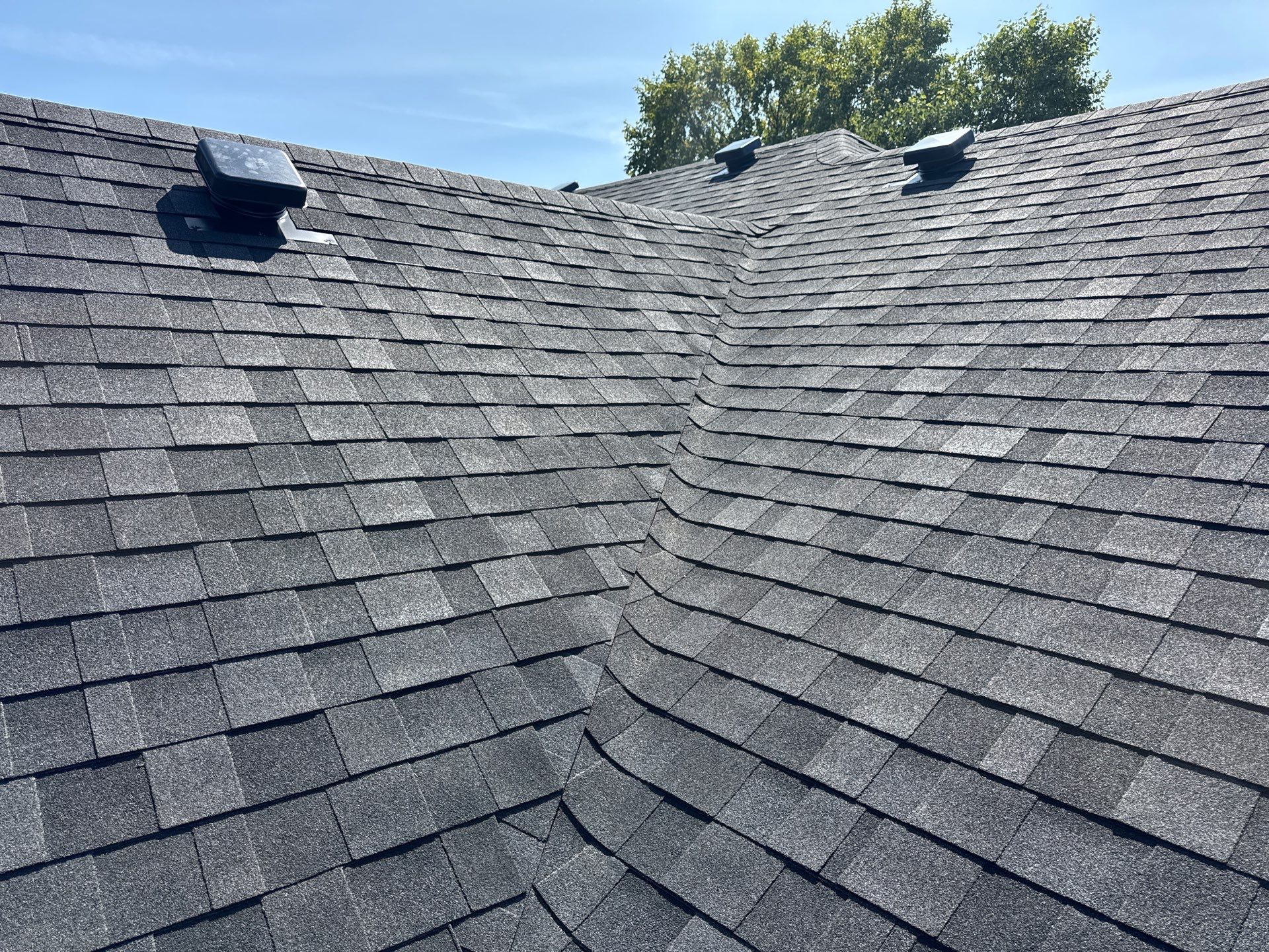 Middleton Residential Roof Replacement with Dark Grey Architectural Shingles by Olive Roofing