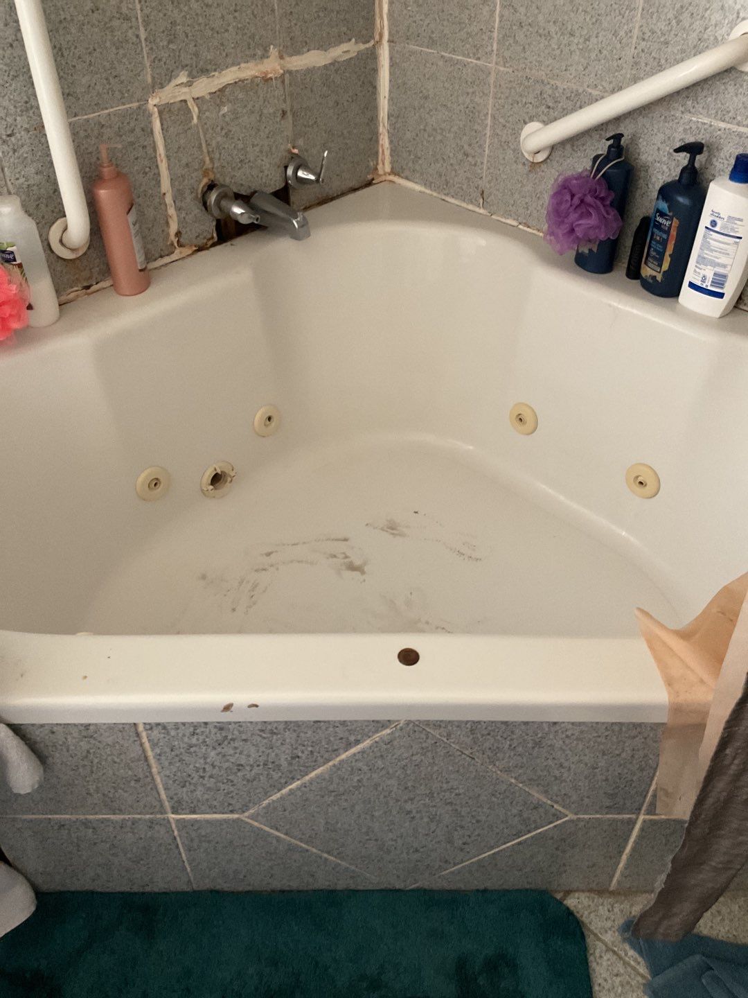 Corner tub to large shower by The Shower Company