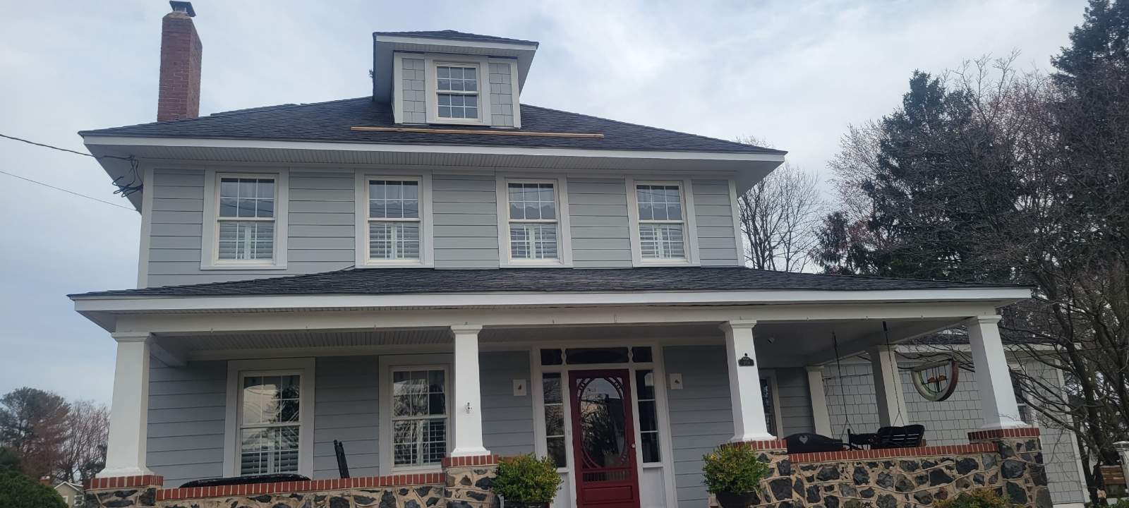 Siding Replacement using James Hardie siding by American Home Contractors