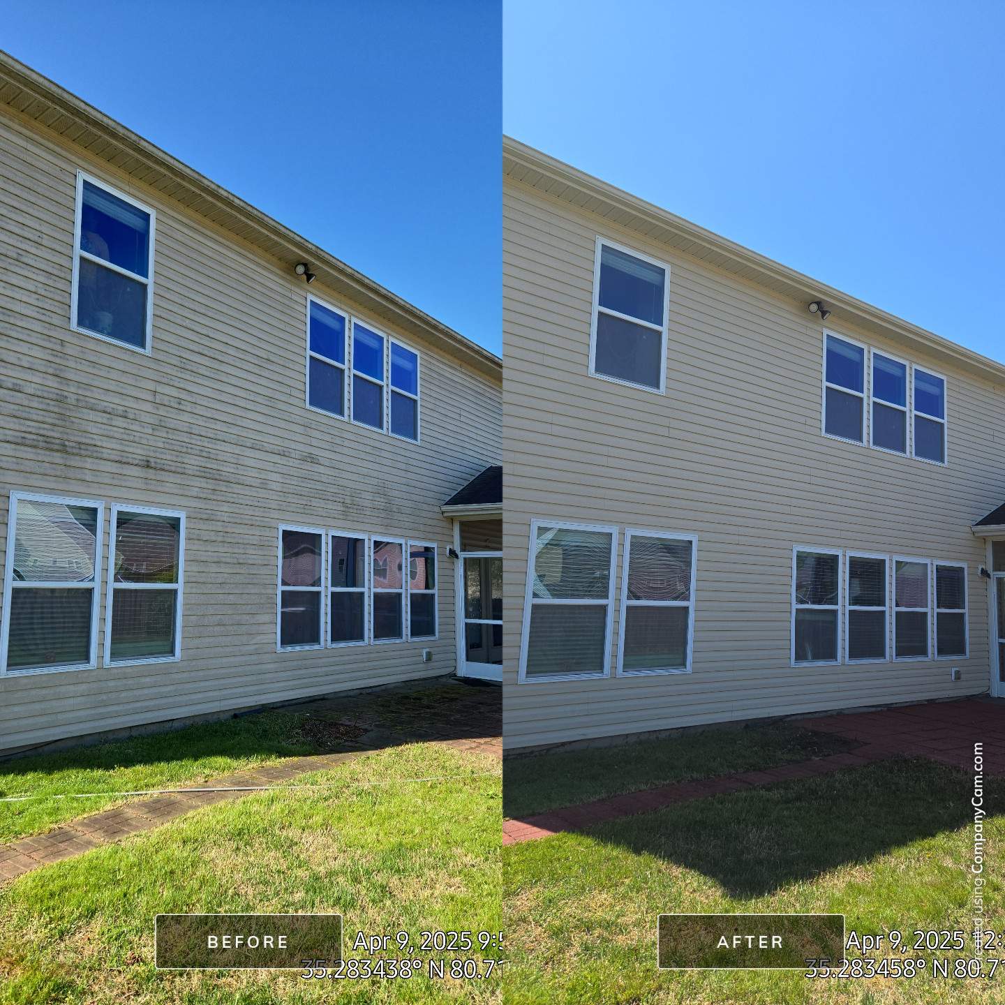 House Wash using cleaner by Power Wash Masters LLC