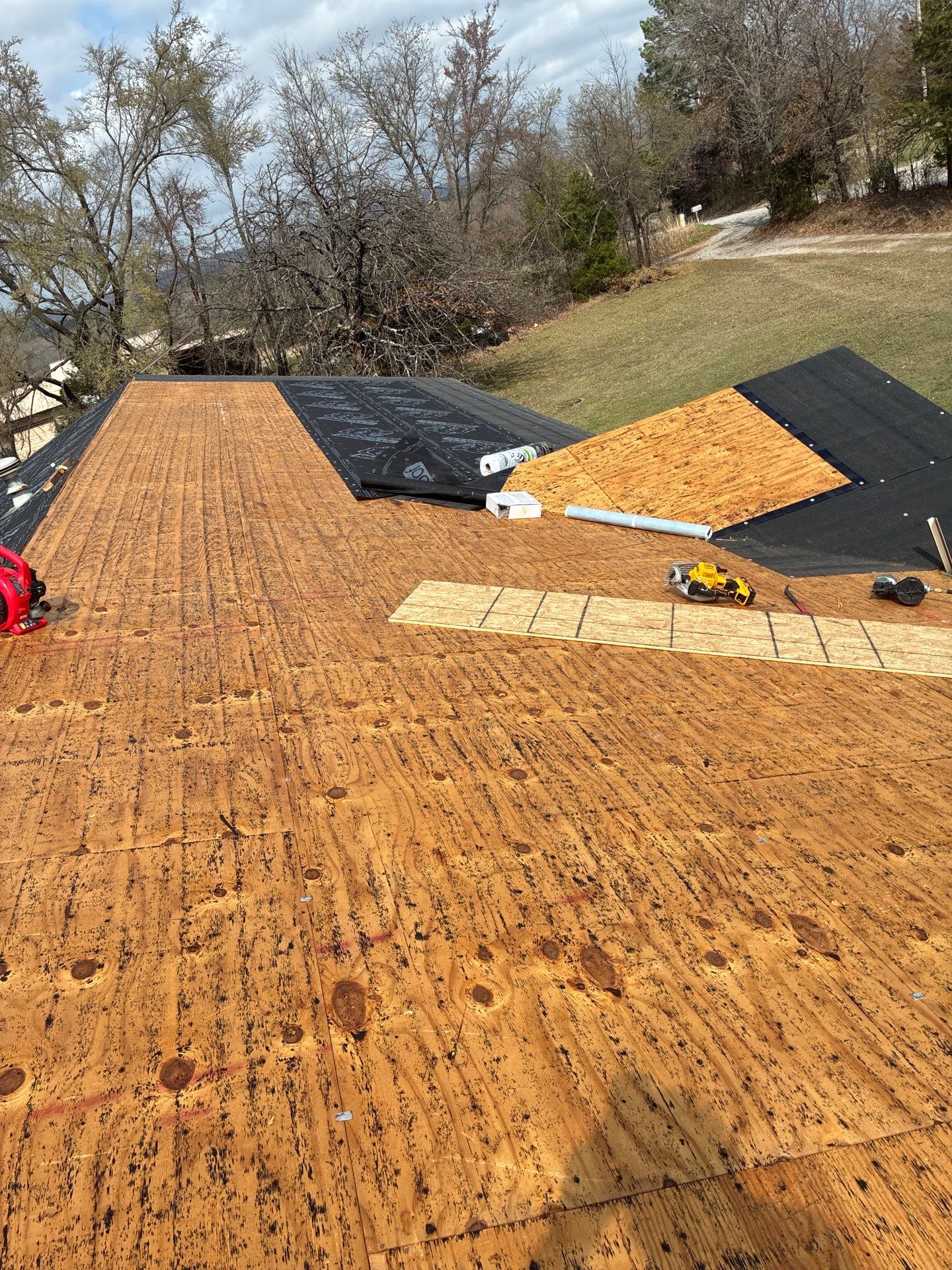 Roof replacement by In & Out Construction & Remodeling, LLC