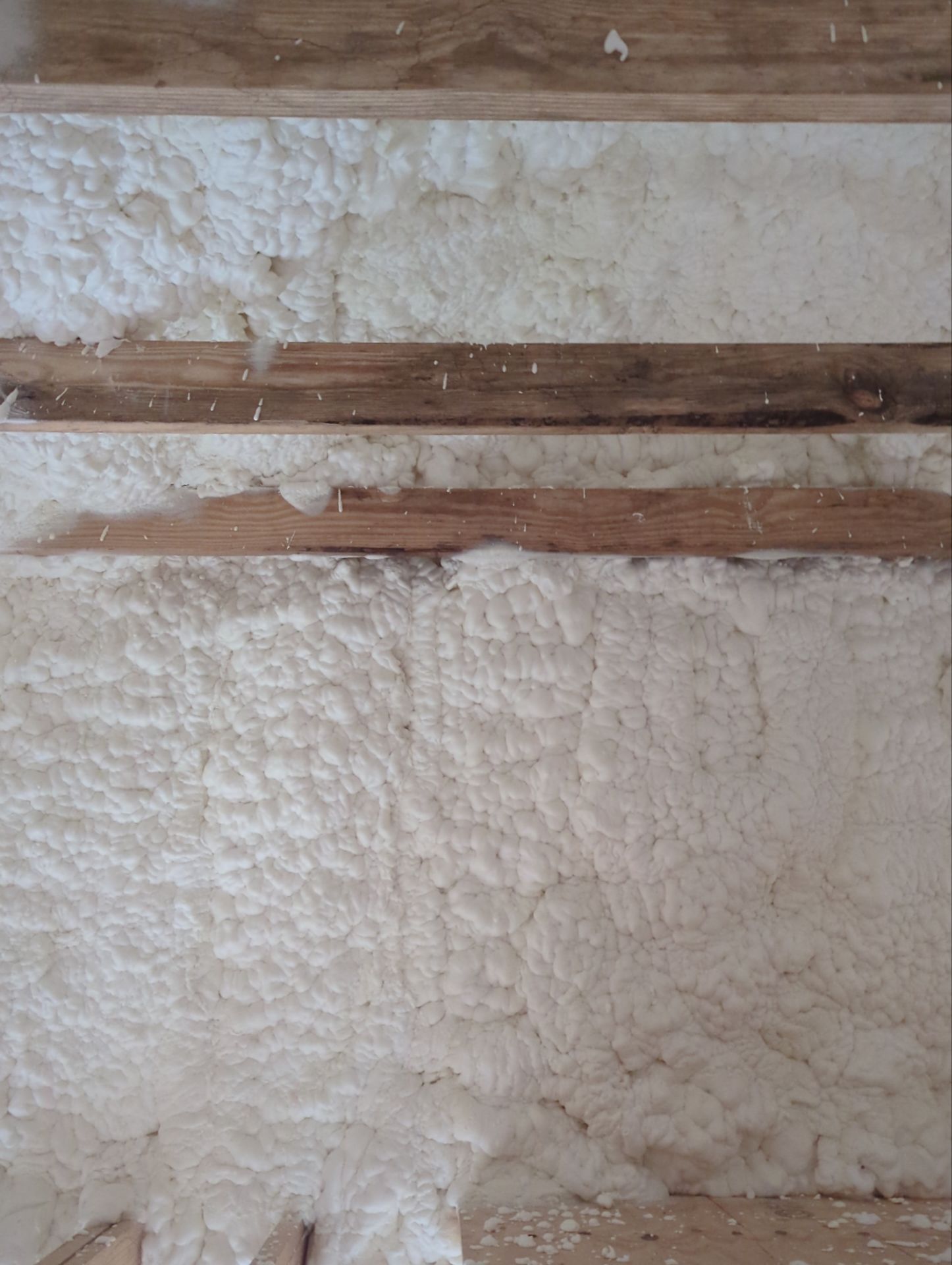 Basement Exterior Walls using Closed Cell Spray Foam by NYS Foam & Energy