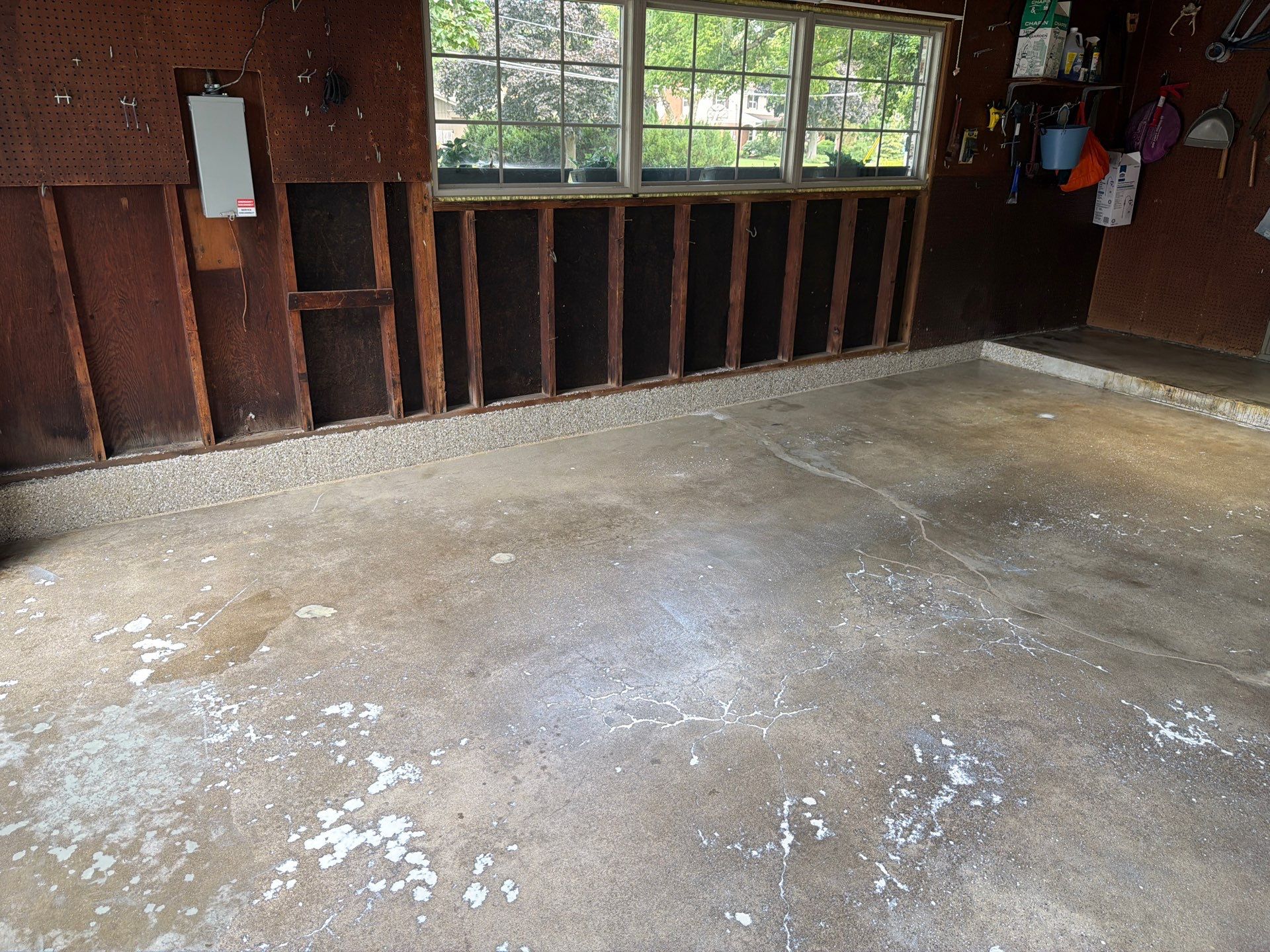 Epoxy Flake Floor installation in Grand Rapids Michigan! by Gordon Painting