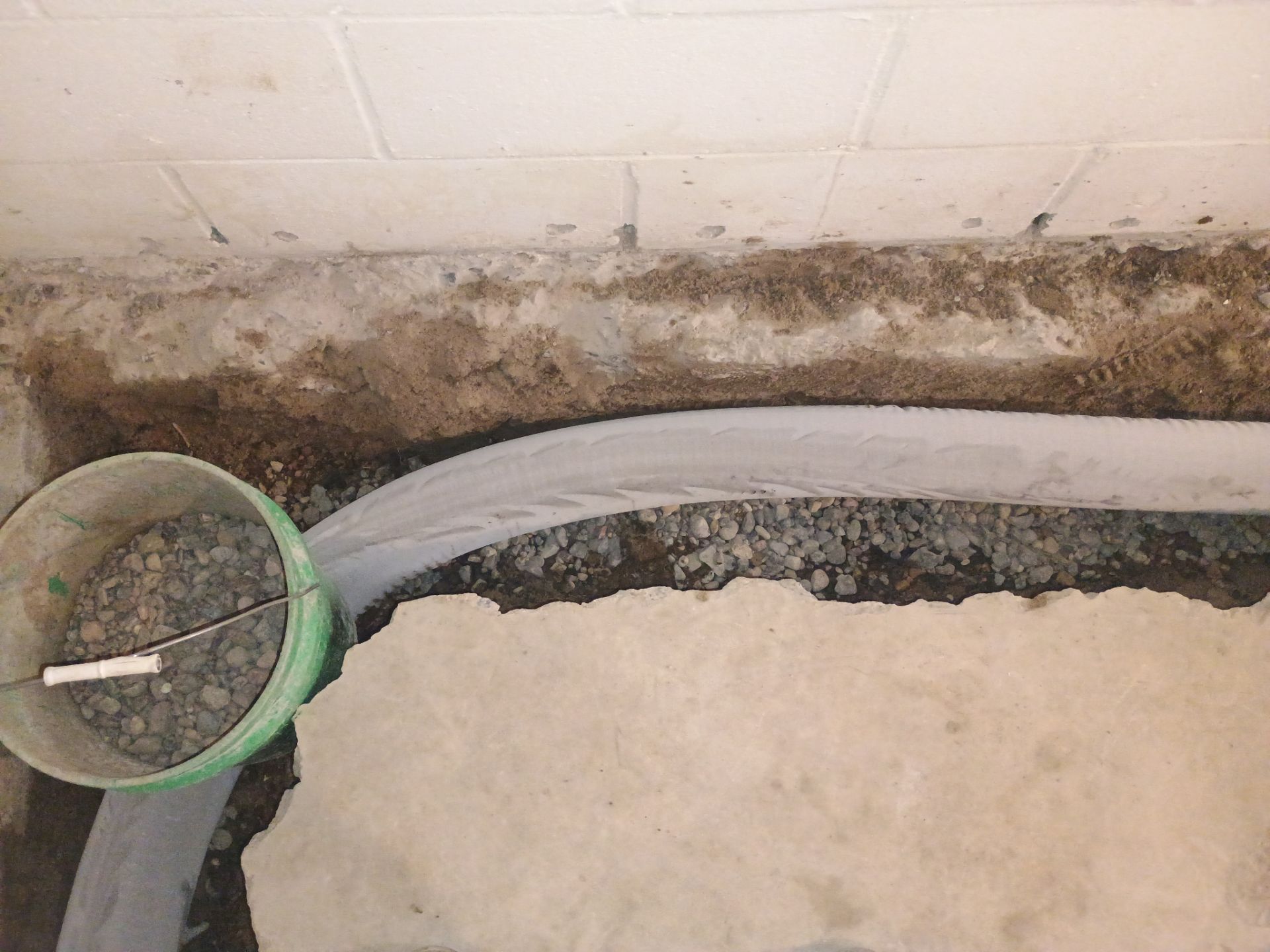 Tying Into an Existing Drain Tile System for Alec by Waterproofing Northeast