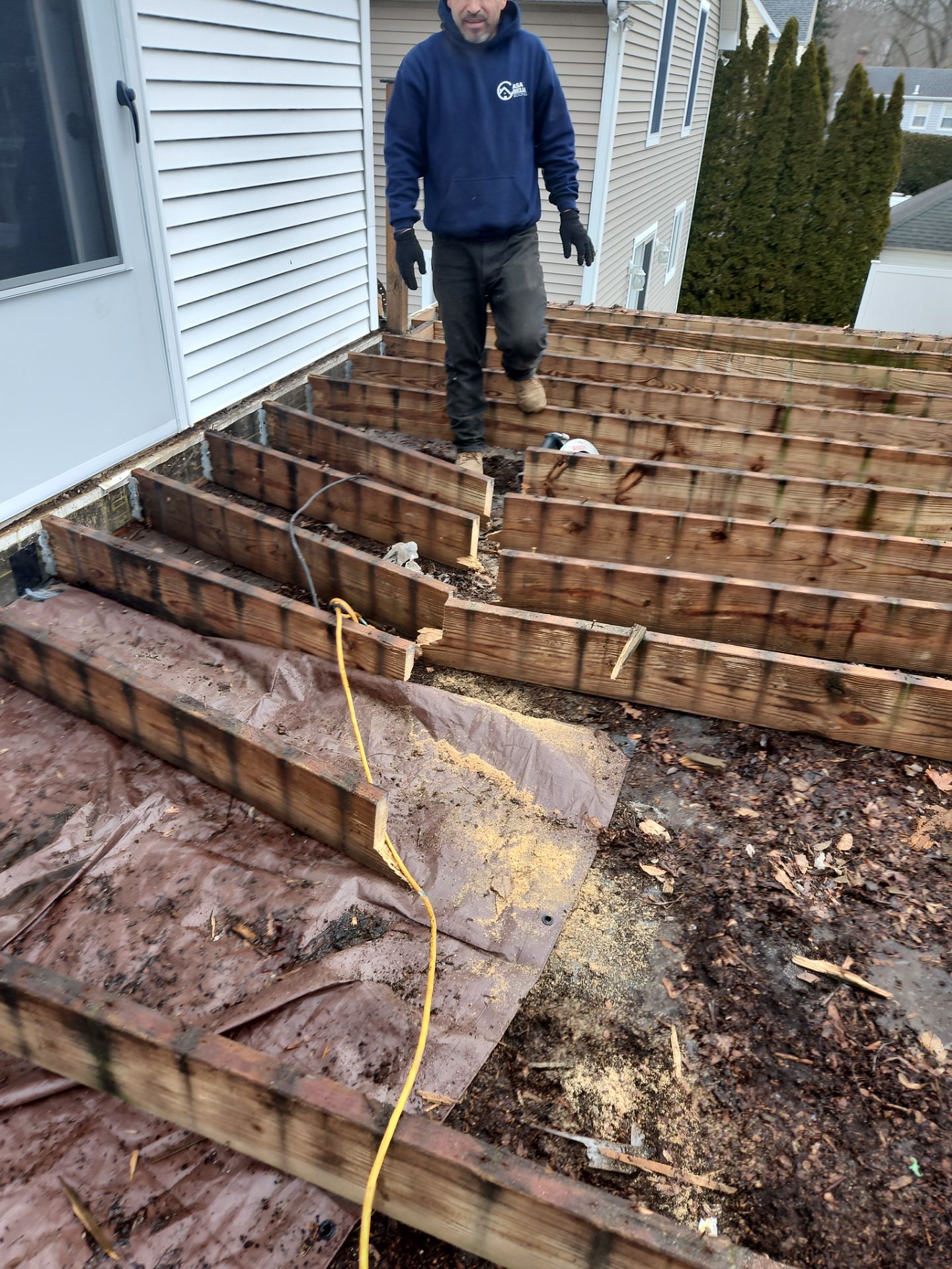 Residential Roofing Installation using Owens Corning TruDefinition Duration Sierra Gray by A Plus Exterior