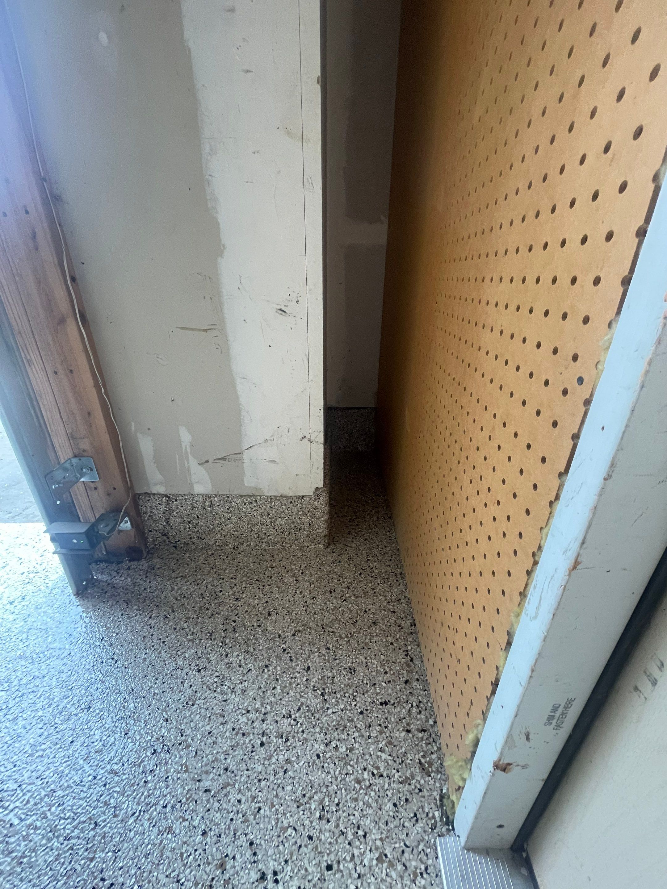 Speckled Epoxy Floor Coating Installation for Centerville Residential Garage by Select Painting, Coatings & Garage Cabinets