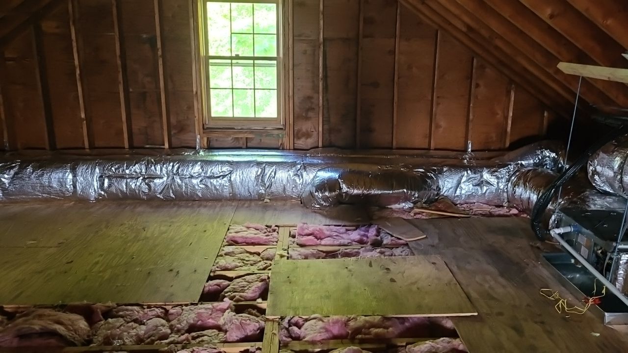 Pead installation for future finished attic by MCP Heating, Cooling And Air Quality, LLC