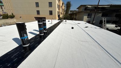 Carport Modified Bitumen Installation using ASC Modified Bitumen Roofing System