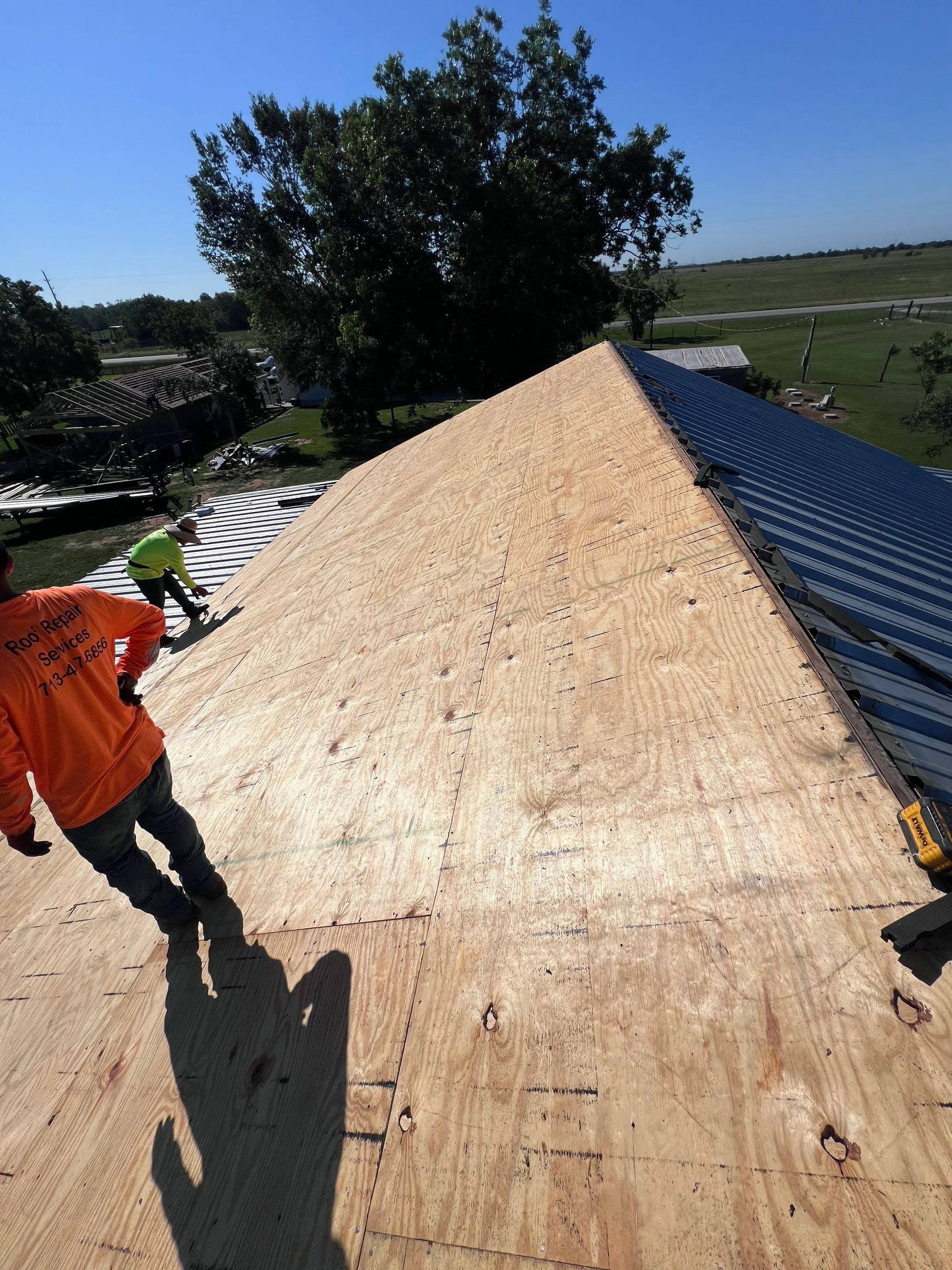 Residential Roofing Installation using Metal by Roof Repair Company