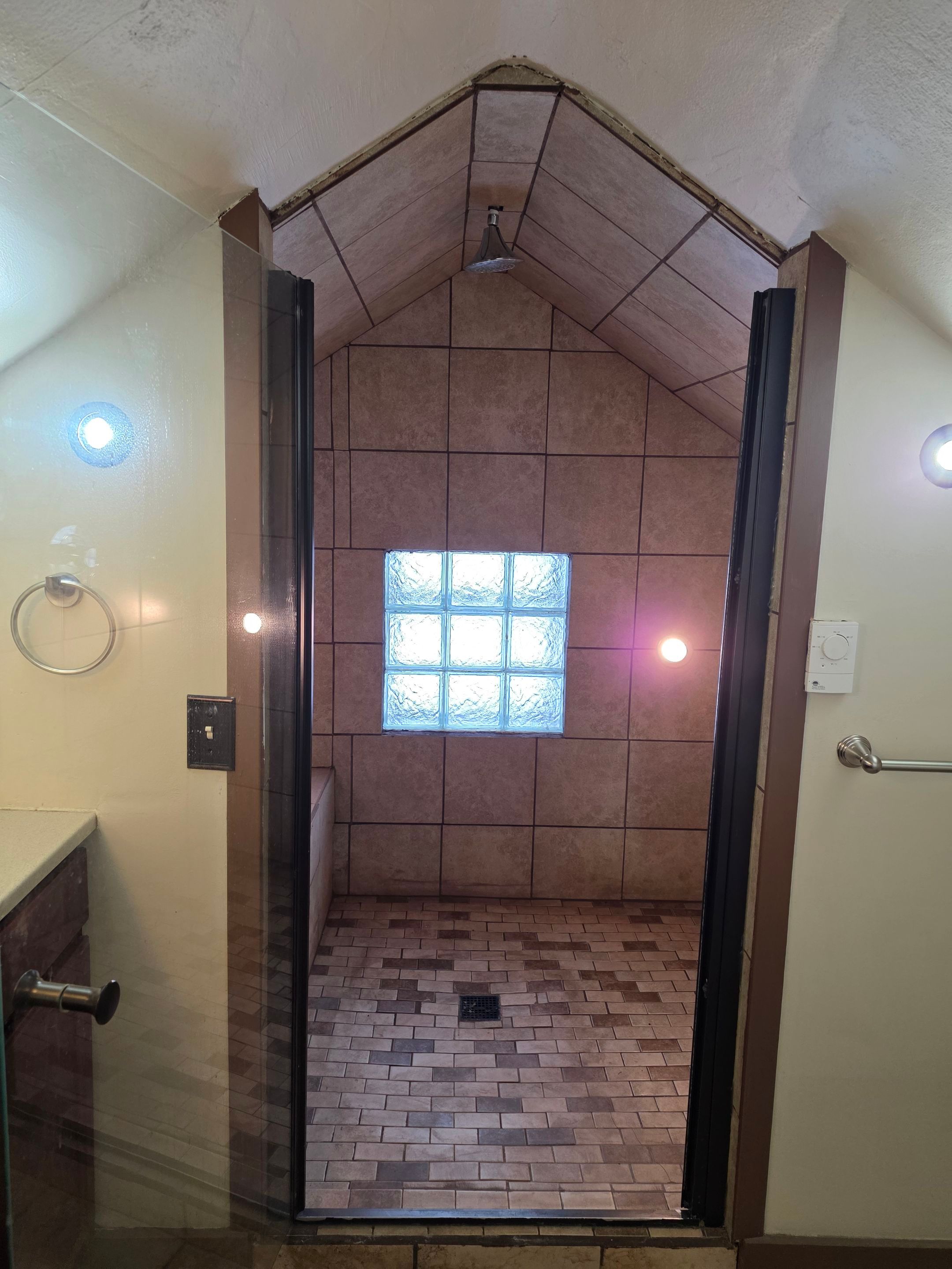 Shower Remodel & Ceiling Restoration – Correcting Water Damage and Rebuilding Right by Johnny Five Construction 