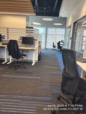 Modern Office Workspace Configuration and Furniture Setup in Lincoln