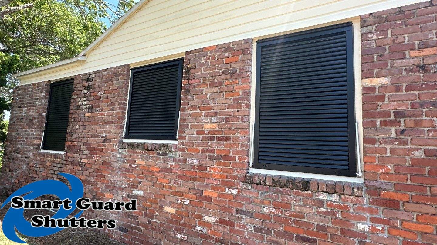 Impact Bahamas in Matte Jet Black by Smart Guard Shutters