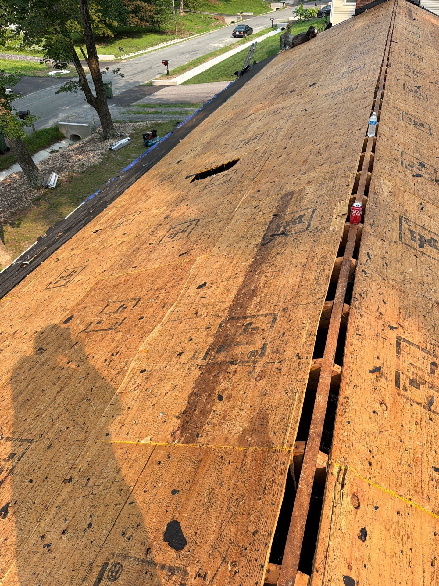 Asphalt Shingle Roof Replacement and Gutter Installation in Richmond by Cade Construction
