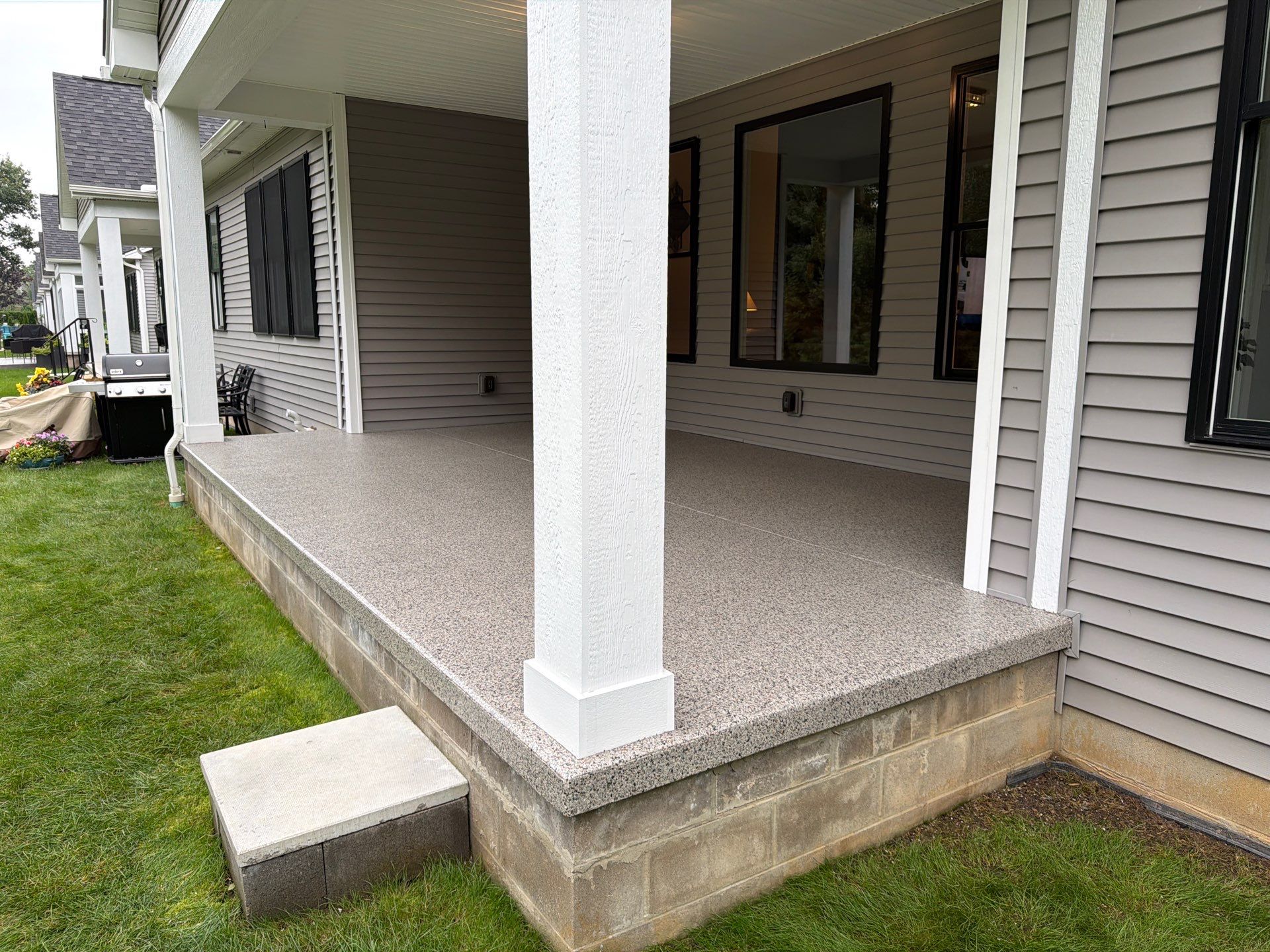 Vintage Goldmine Porch Coating by NG Masonry & Construction LLC