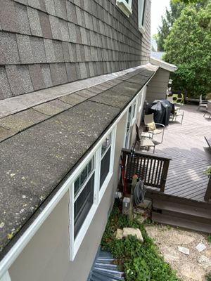 Completed gutter protection installation in Naperville, IL 60565