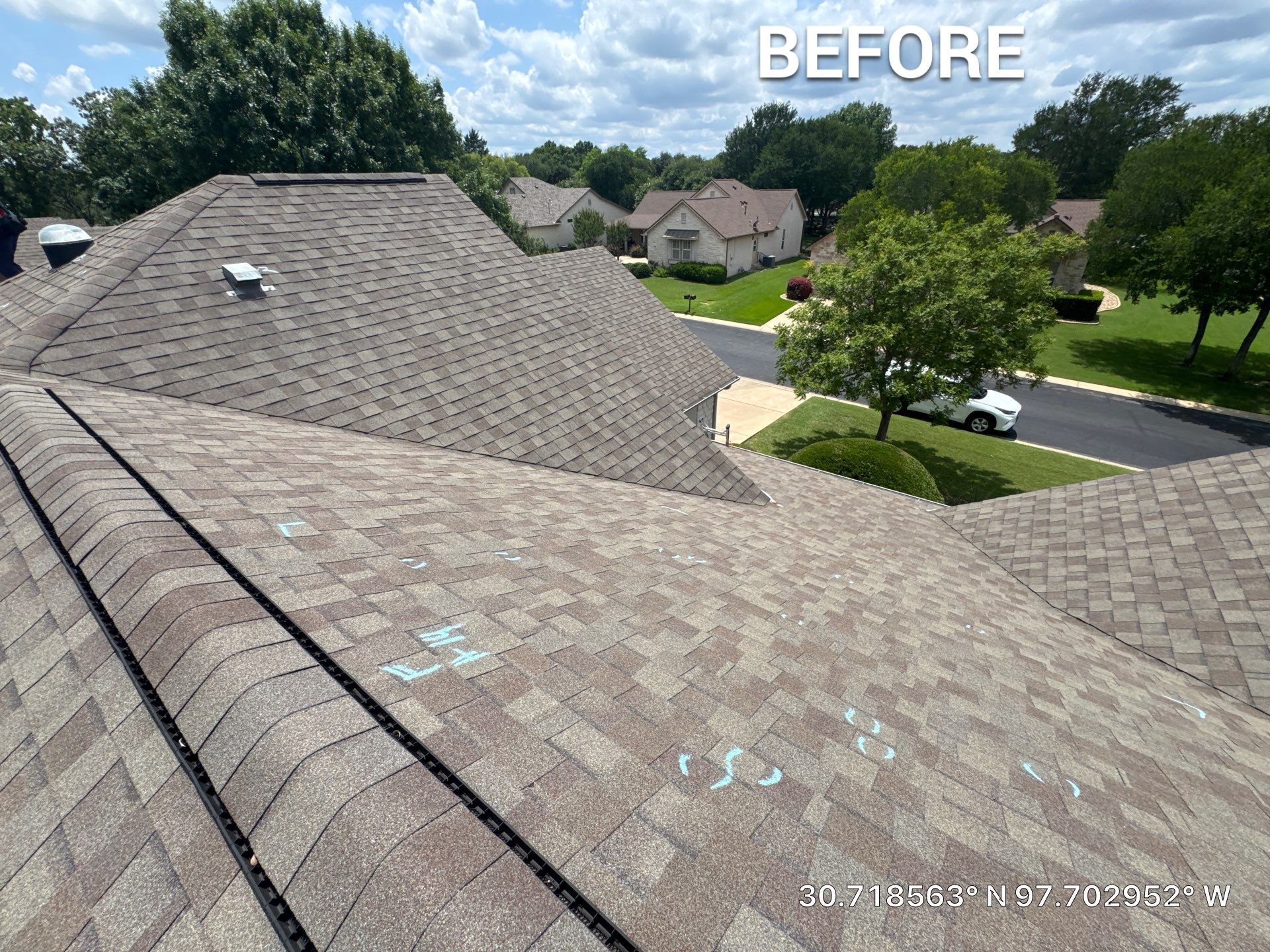 Residential Roof Replacement using GAF - HDZ - Cedar Falls by Action Exteriors Austin