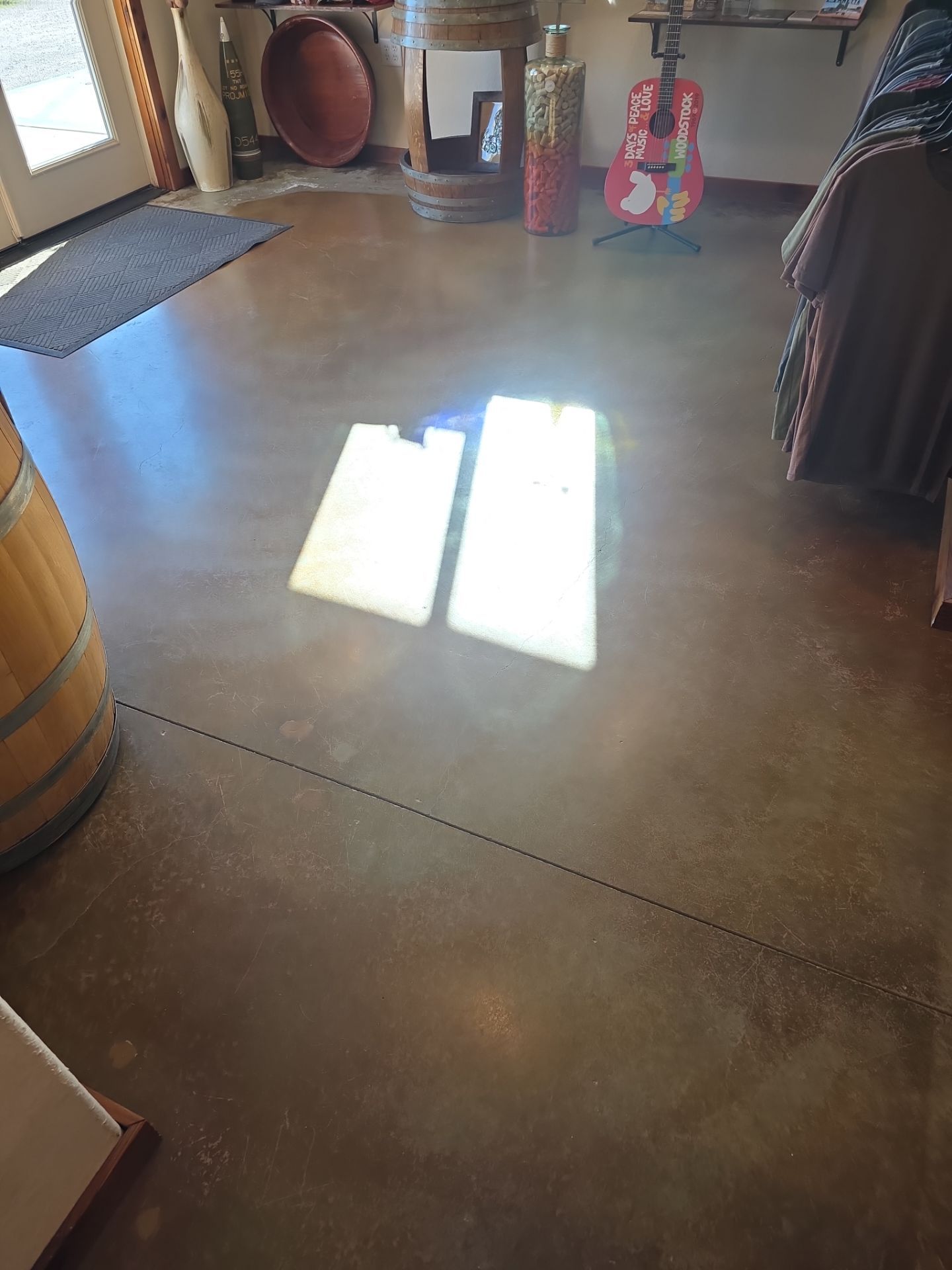 Custom Metallic Epoxy Floor Installation for San Miguel Winery by MGP Coatings
