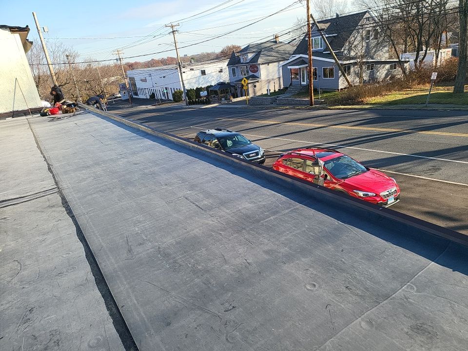 Commercial Roofing Installation using EPDM  by A Plus Exterior