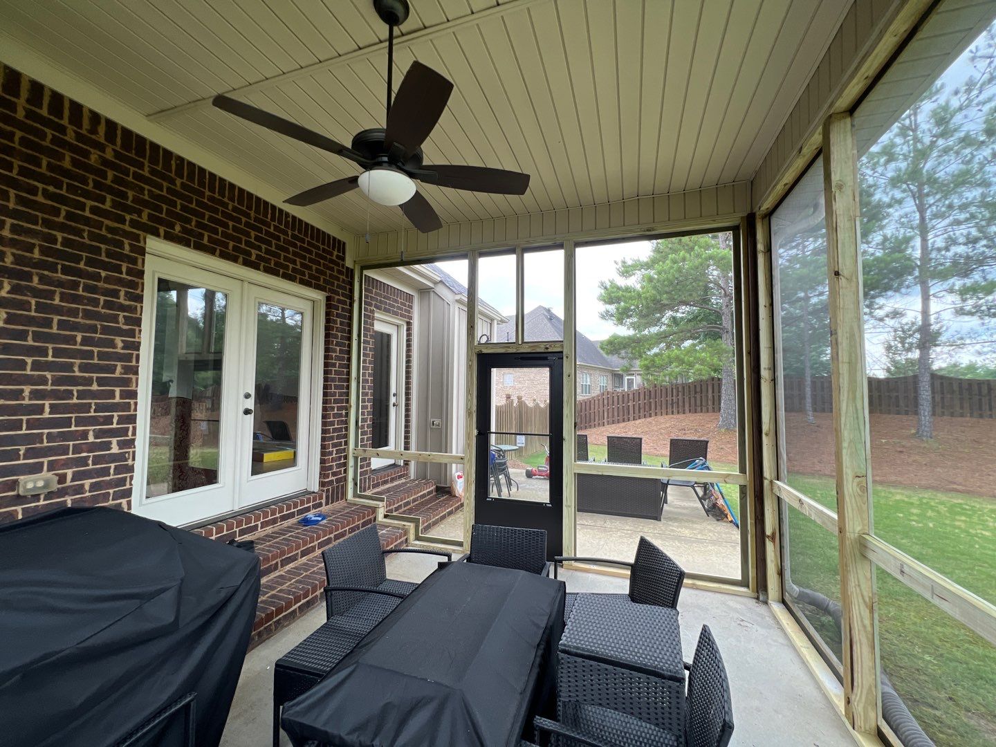 River Valley Road - Screened Porch Install  by Pillar and Pine