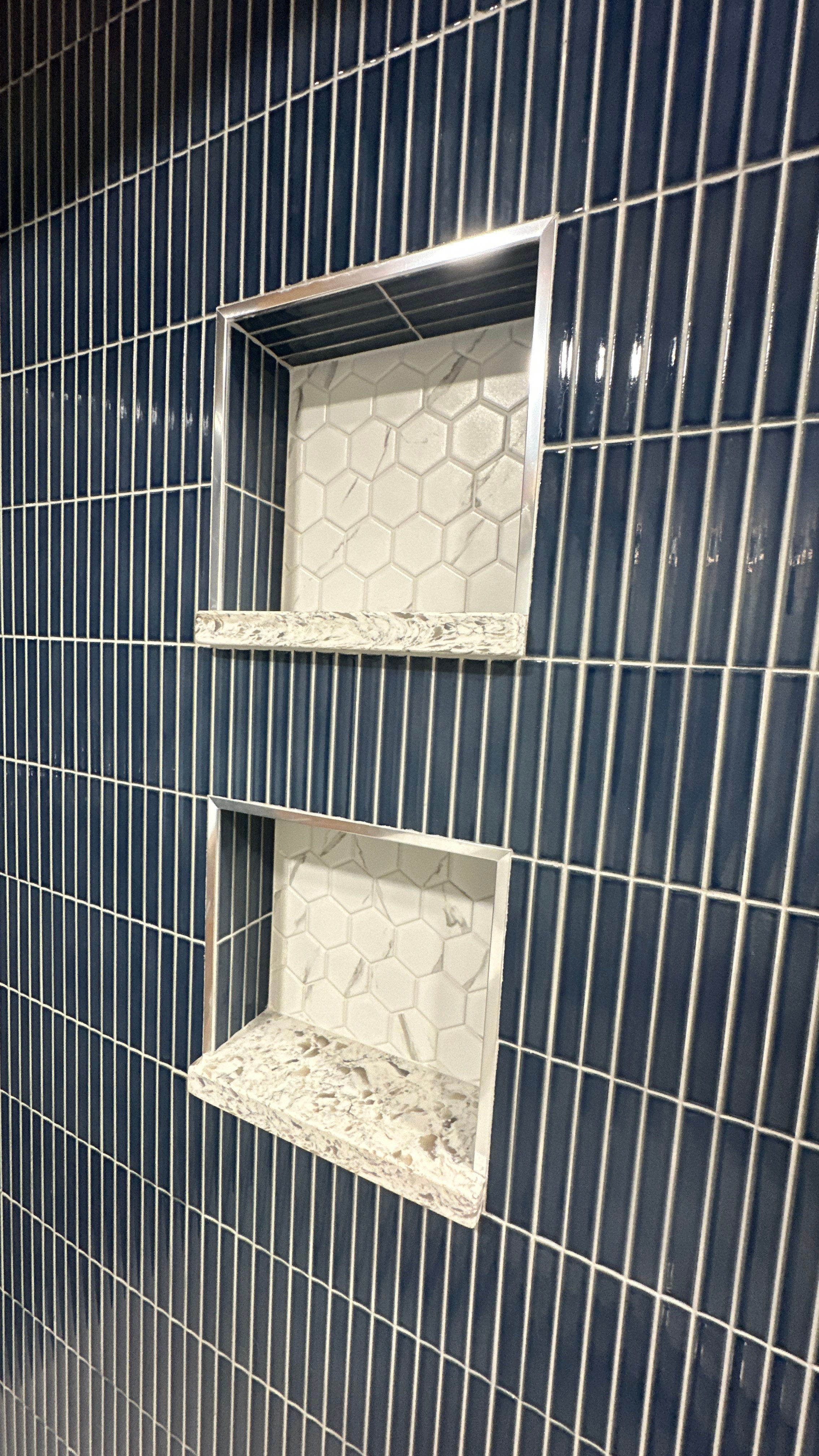 Brandt Double Bathroom Remodel by Integrity Tile and Home LLC