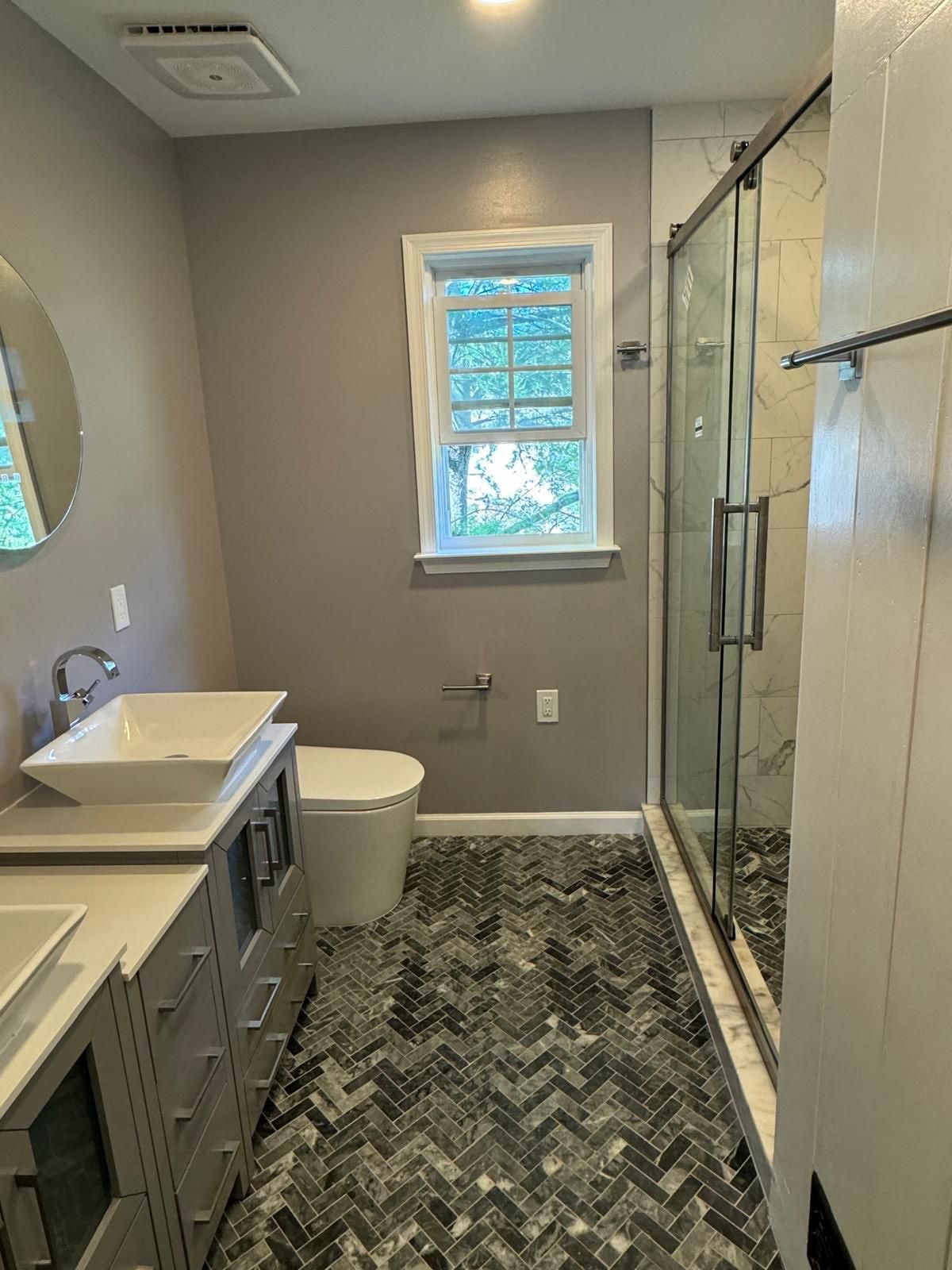 Bathroom Remodel using Tile by Home Concepts Construction