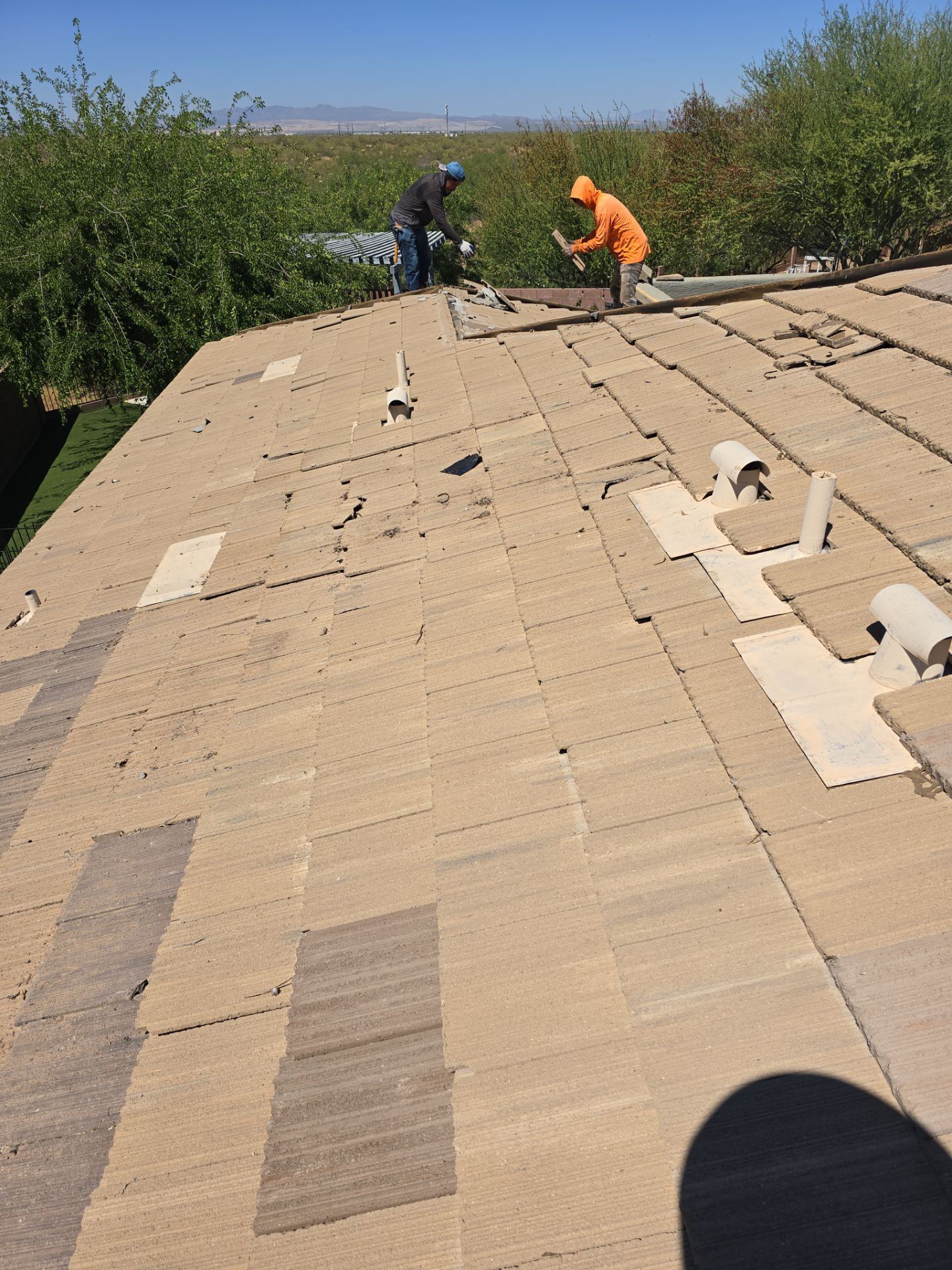 Weathered Taupe Concrete Tile by Reimagine Roofing