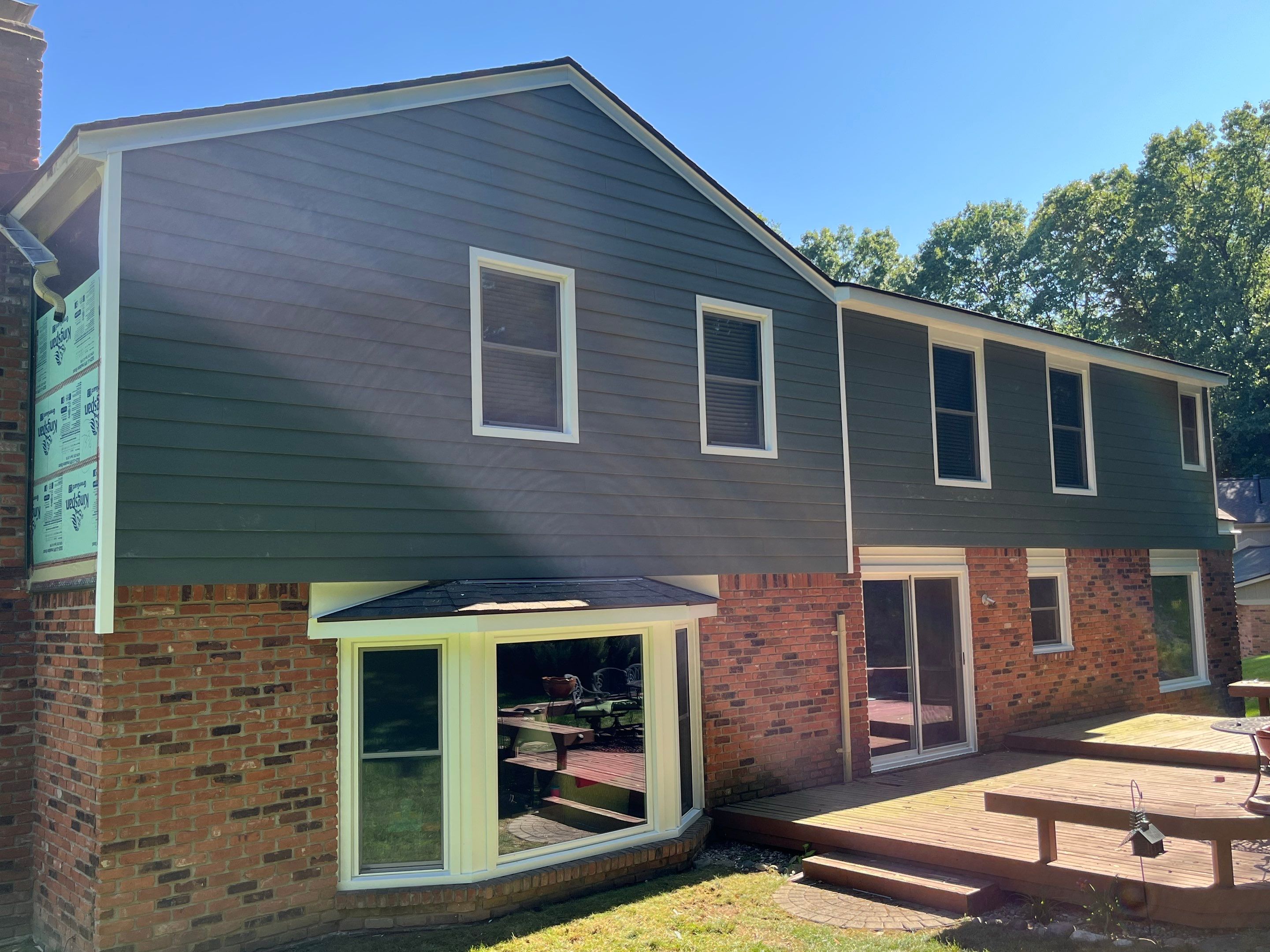 Siding Replacement using Alside Deep Moss by 180 Contractors