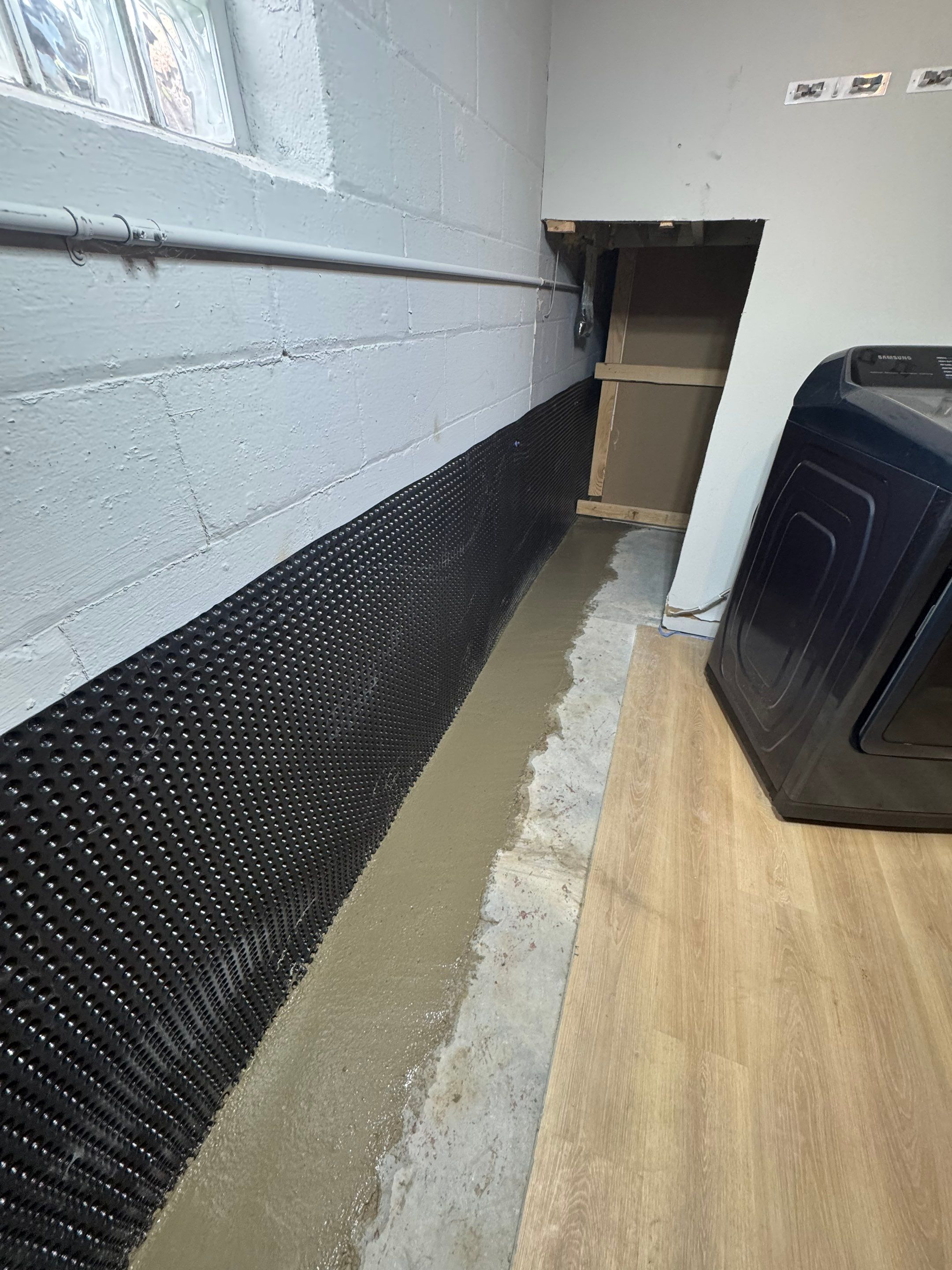 Basement Drain Tile by Area Wide Waterproofing