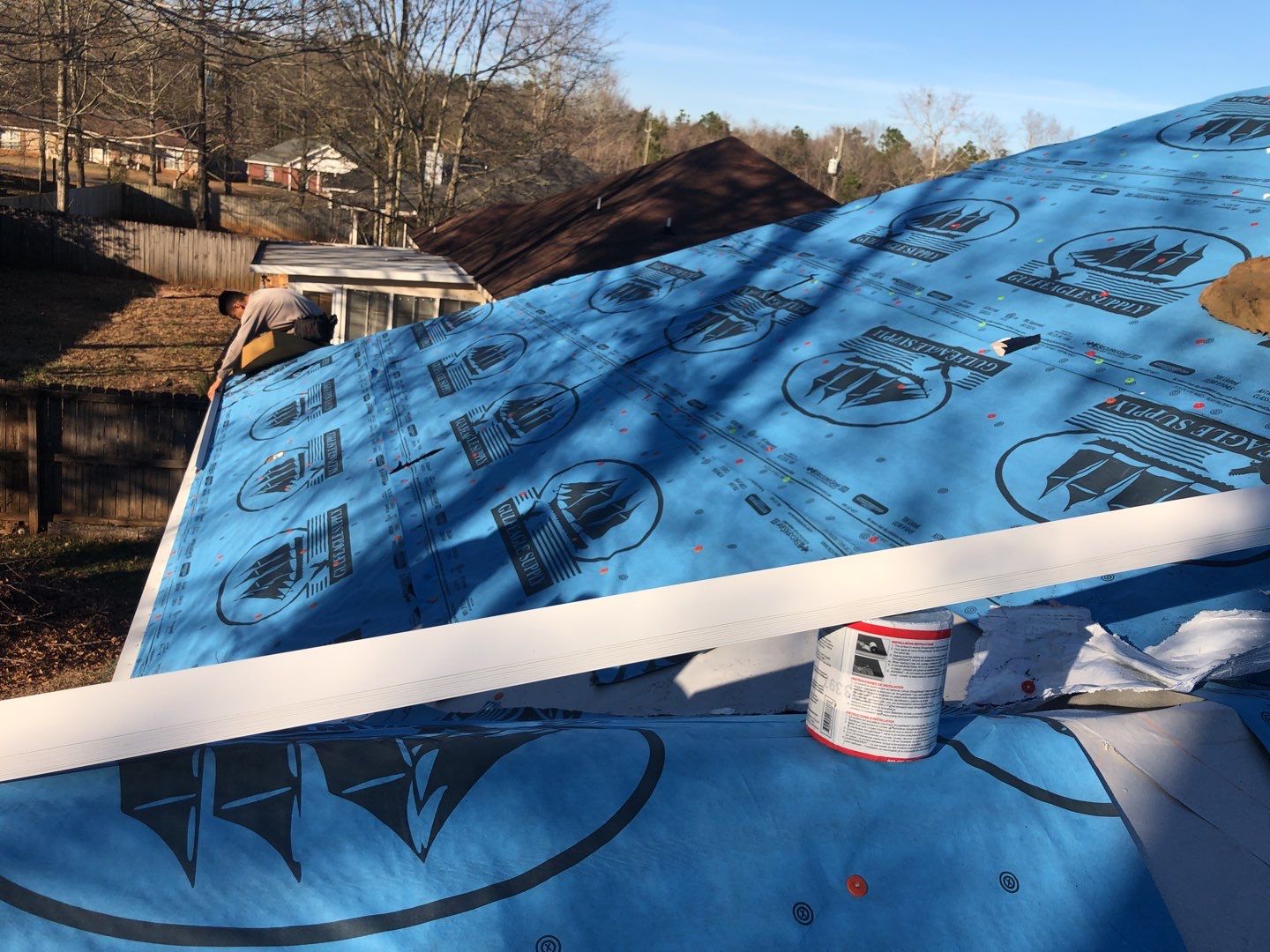 Residential Roofing Installation using Roof Replacement by American Roofing & Construction LLC