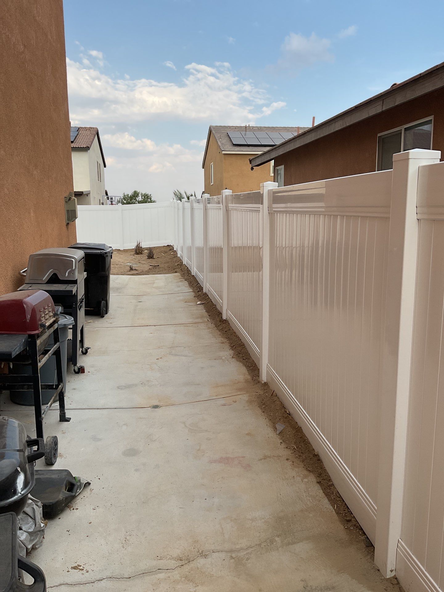 Fence Installation using Vinyl by Fence Guys Inc. 