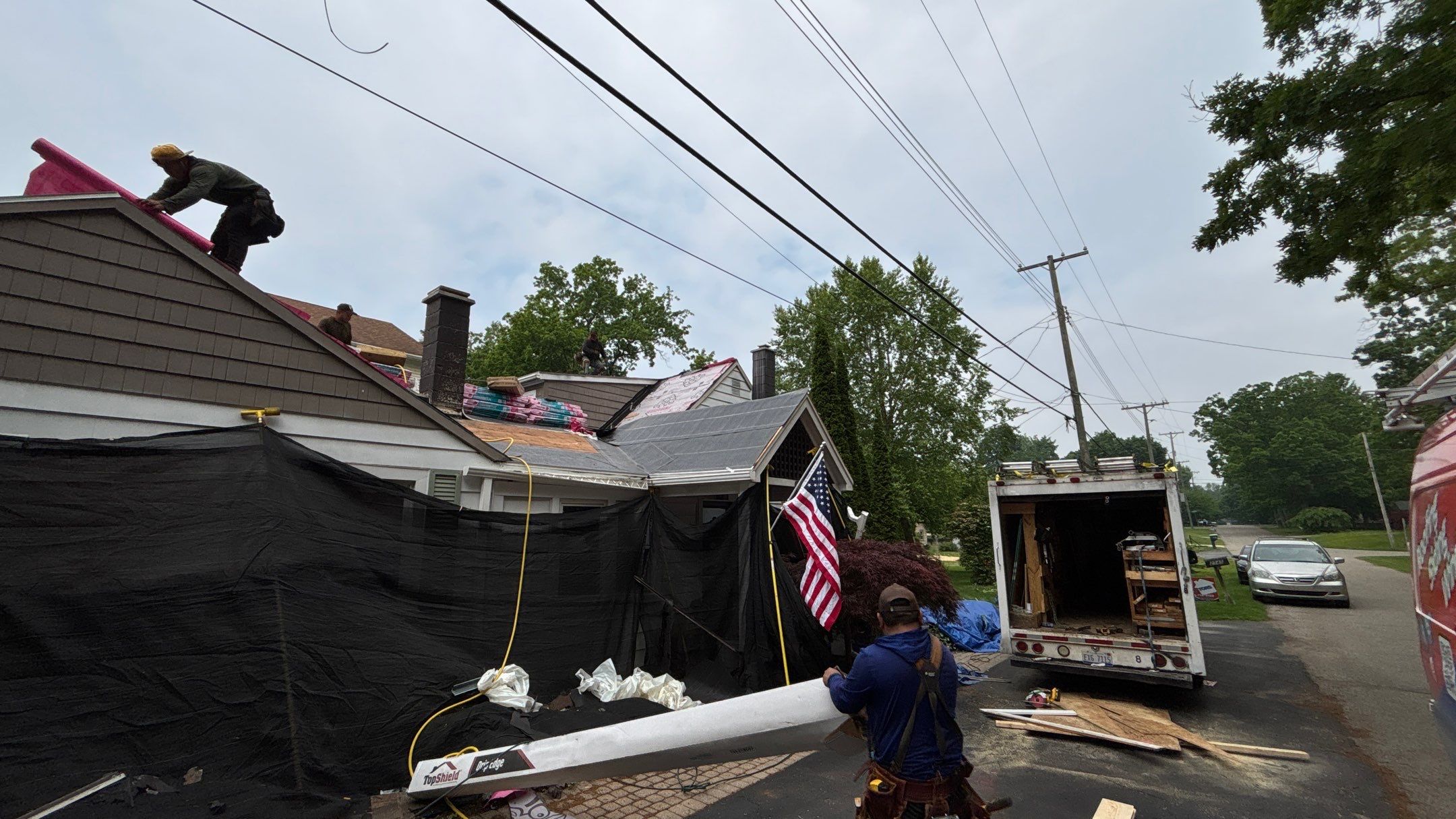 Roof Replacement using Owens Corning Sand Dune by 180 Contractors