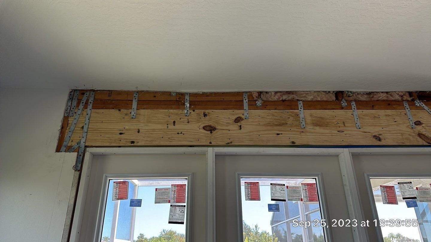 Roof Replacement and Structural Header Reinforcement in Melbourne, Florida by Wiedmann Construction & Roofing