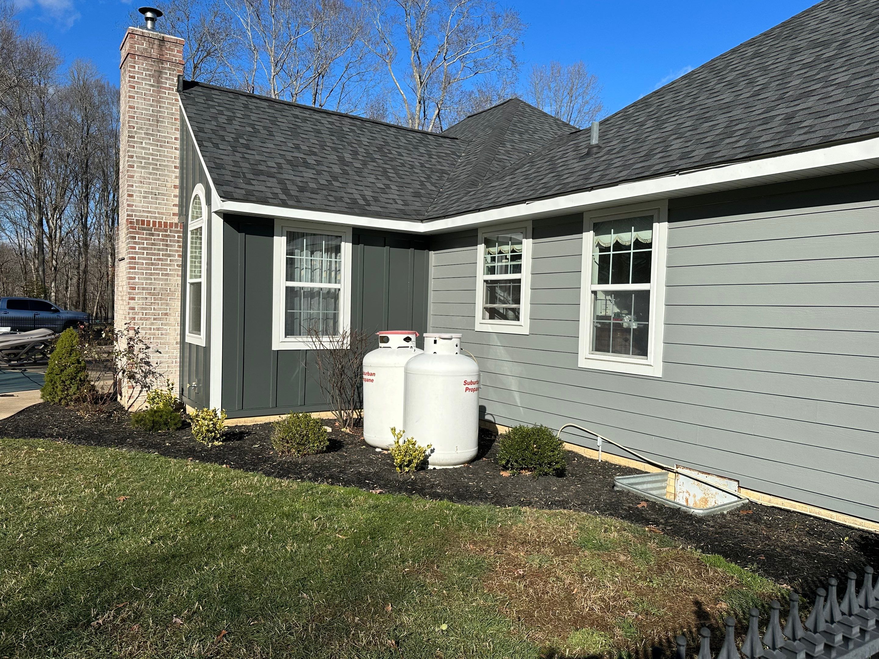 Grey Slate Siding using JH Batten Smooth by ExteriorPros