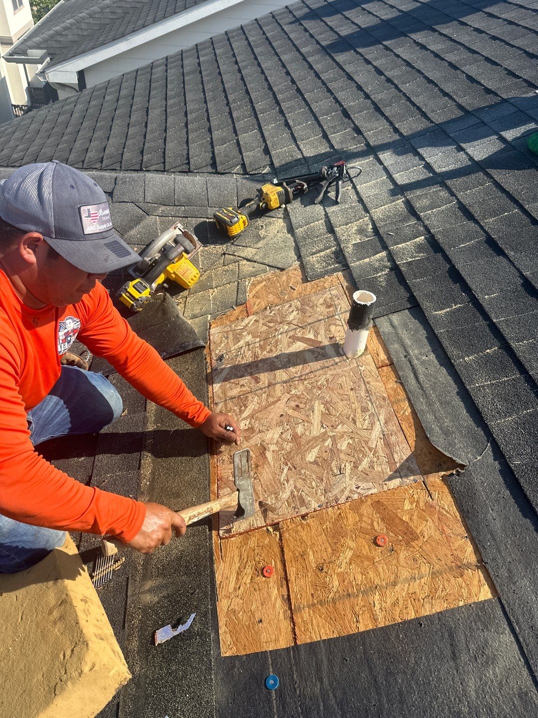 Hail Damage using Owen's Corning Duration (Lifetime) Shingles by Roof Repair Company