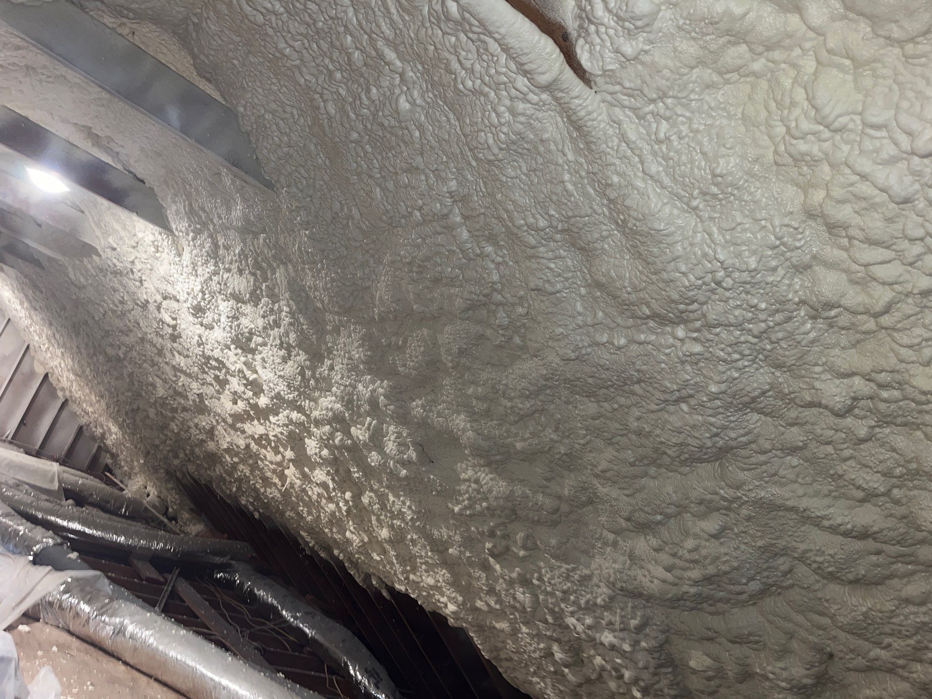 Basement Exterior Walls using Closed Cell Spray Foam by NYS Foam & Energy