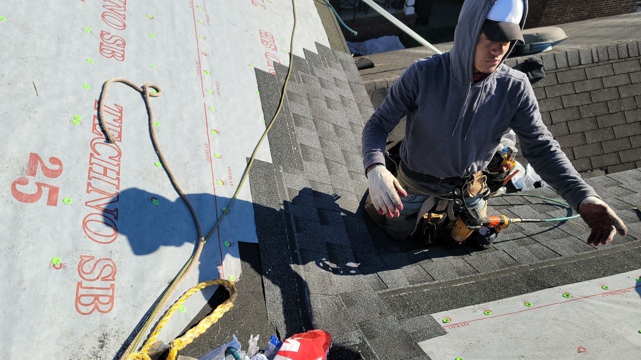 Residential Roofing Installation using Roof Replacement by American Roofing & Construction LLC