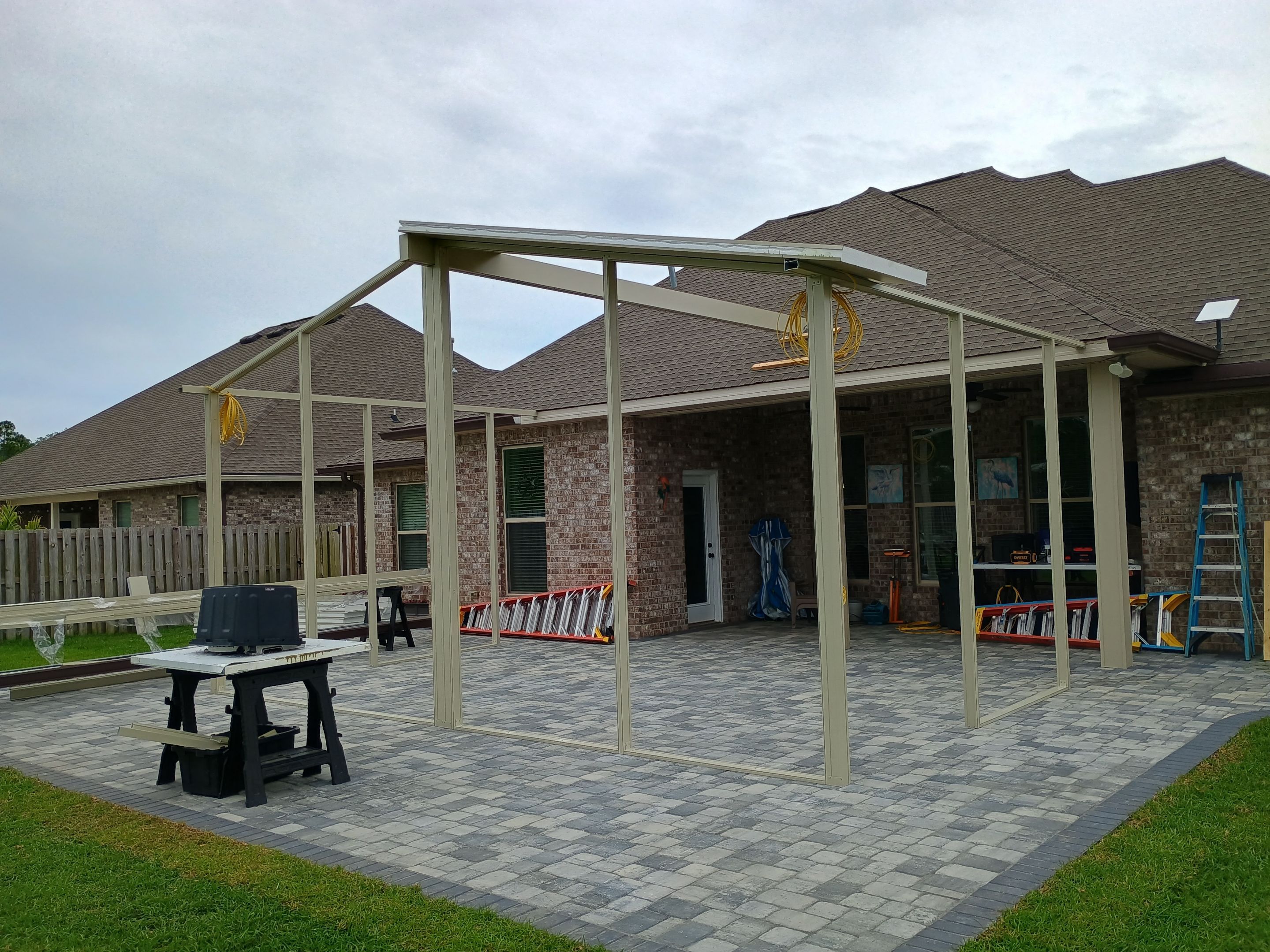 Patio Cover using Colorbeam by Titan Sunrooms
