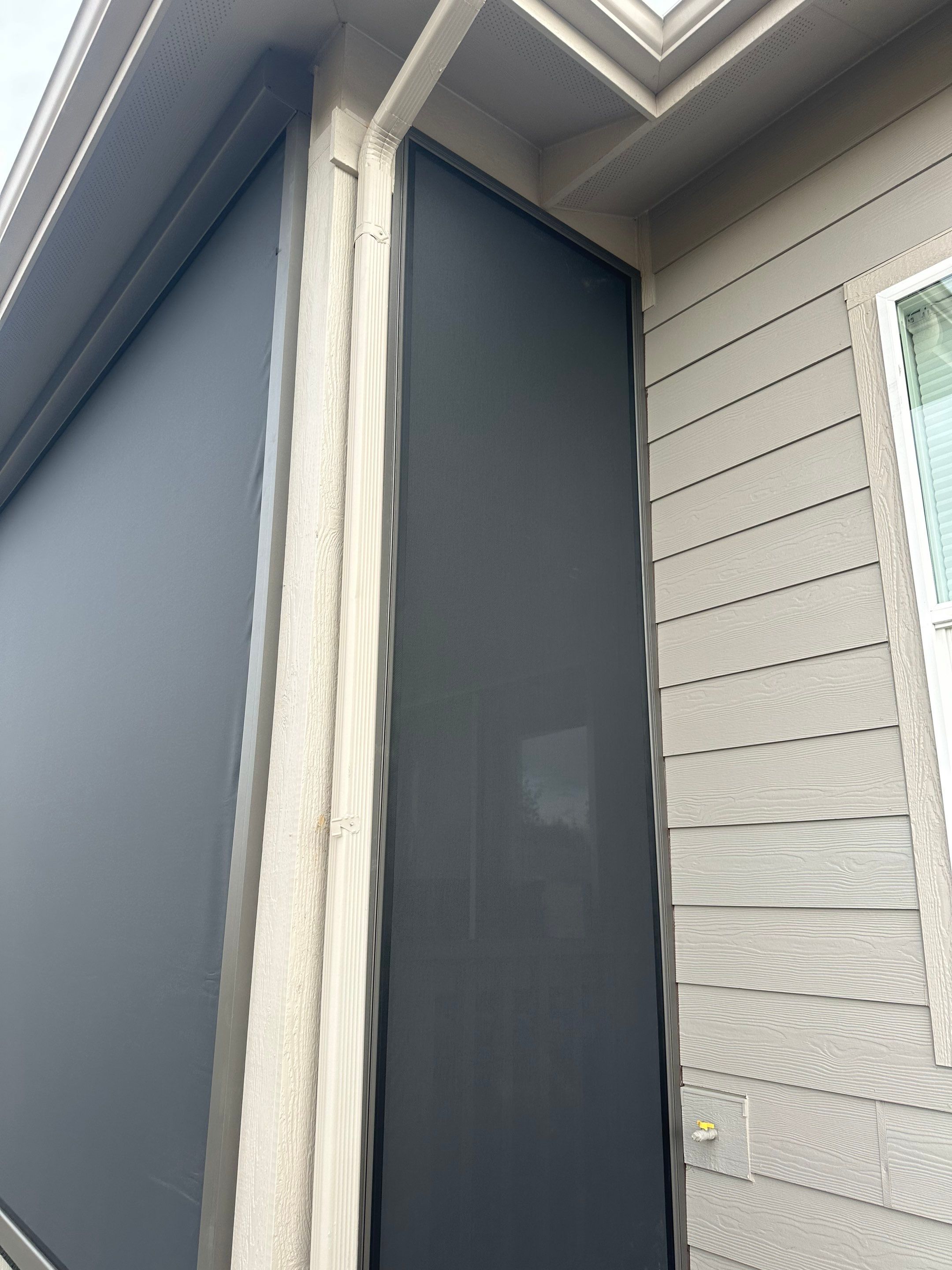 Exterior All-Weather MagnaTrack Screens Installation for Castle Rock Home by Outdoor Solutions Colorado