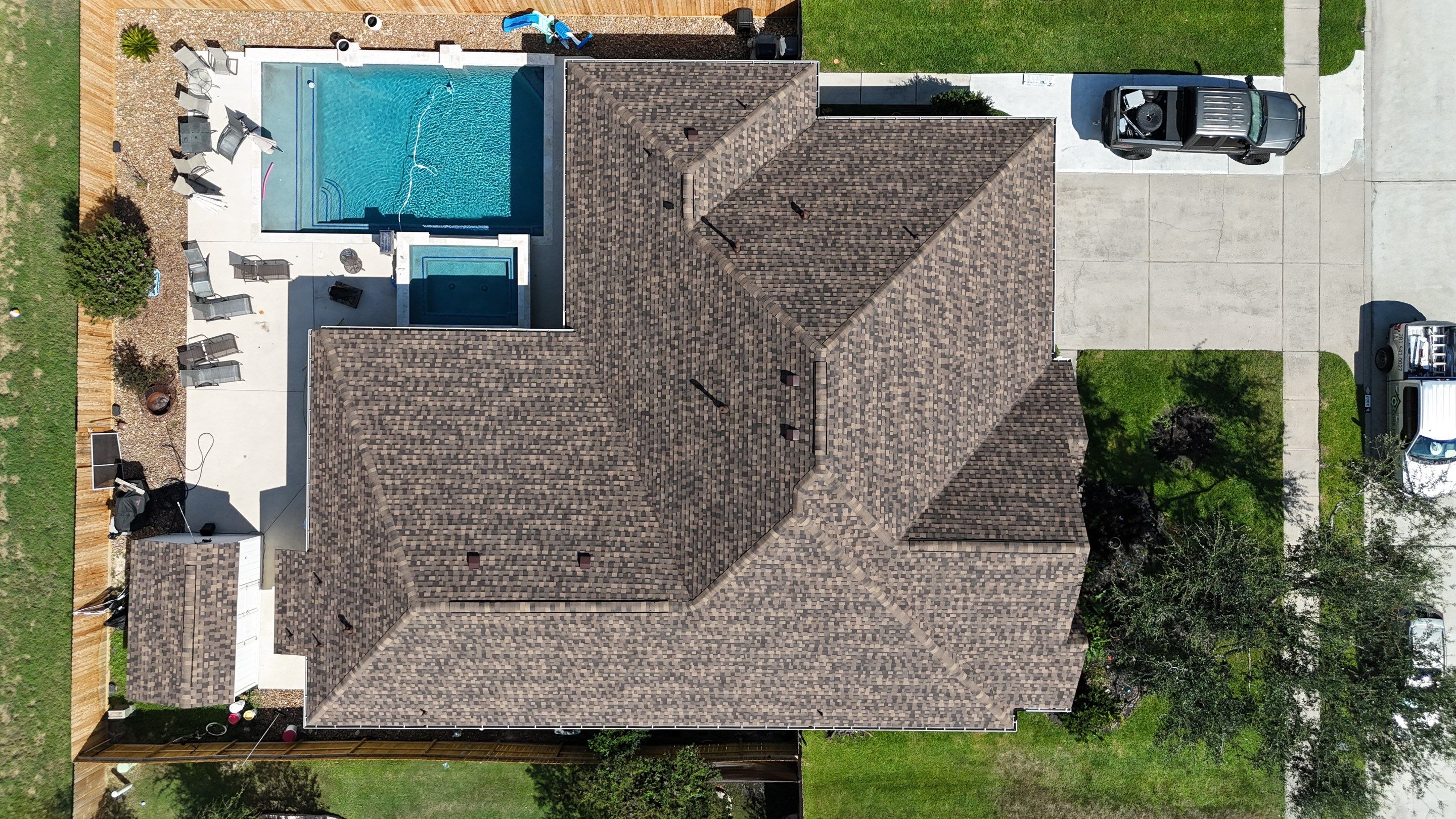 Residential Roofing Installation using IKO Dynasty by Core Four Roofing