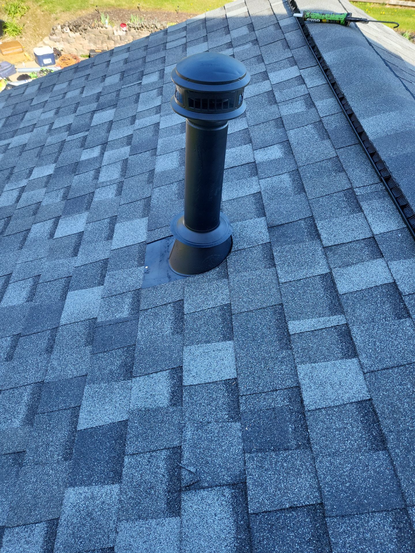 Atlas Pinnacle, Color, Coastal Granite, Drip Edge, Birch White by Eagle Eye Roofing
