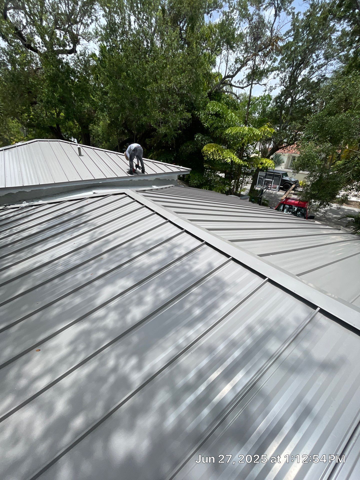Metal Roof - Galvalume - Slate Gray by Istueta Roofing