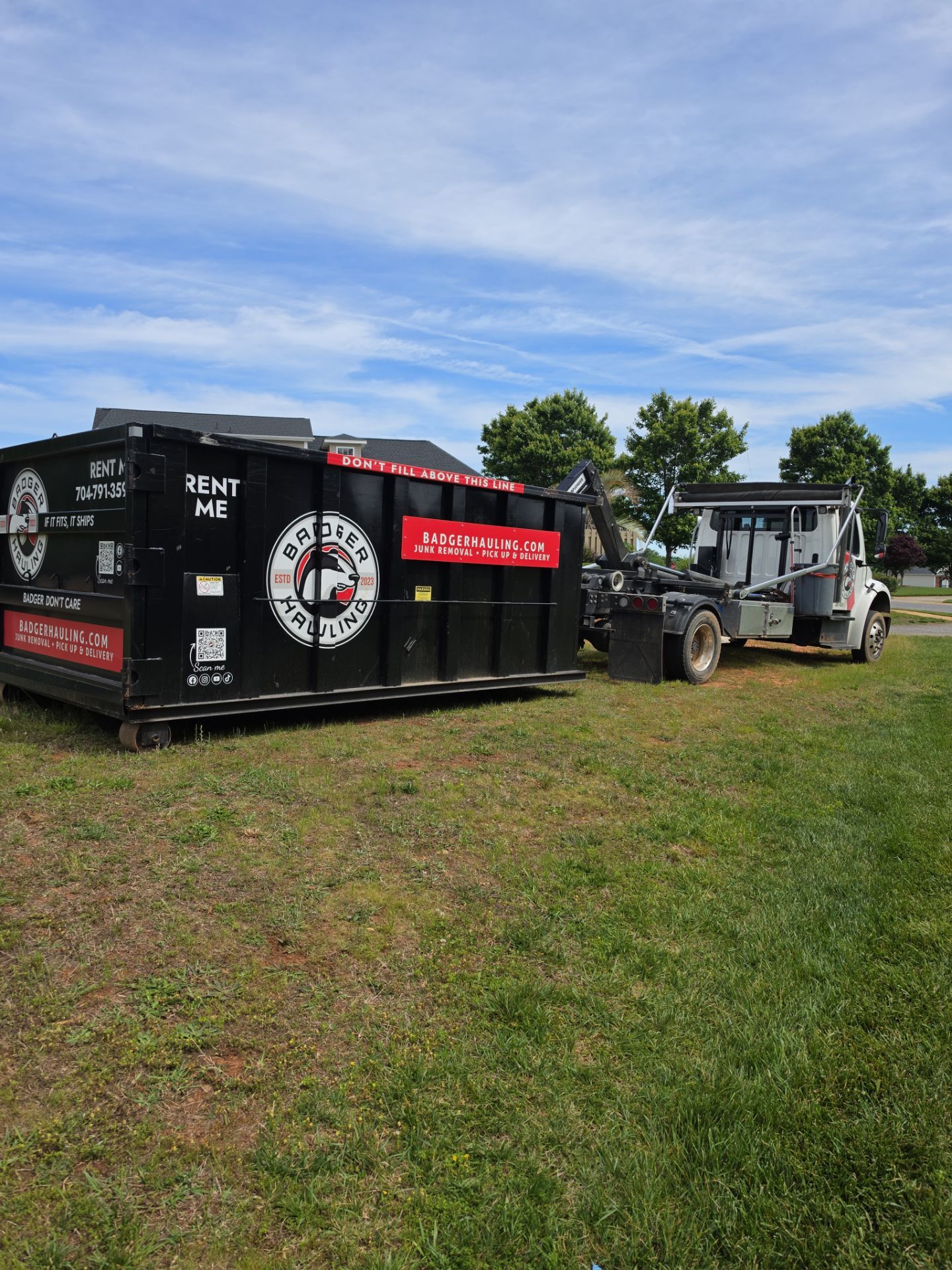 Job site clean up in Rock Hill by Badger Hauling