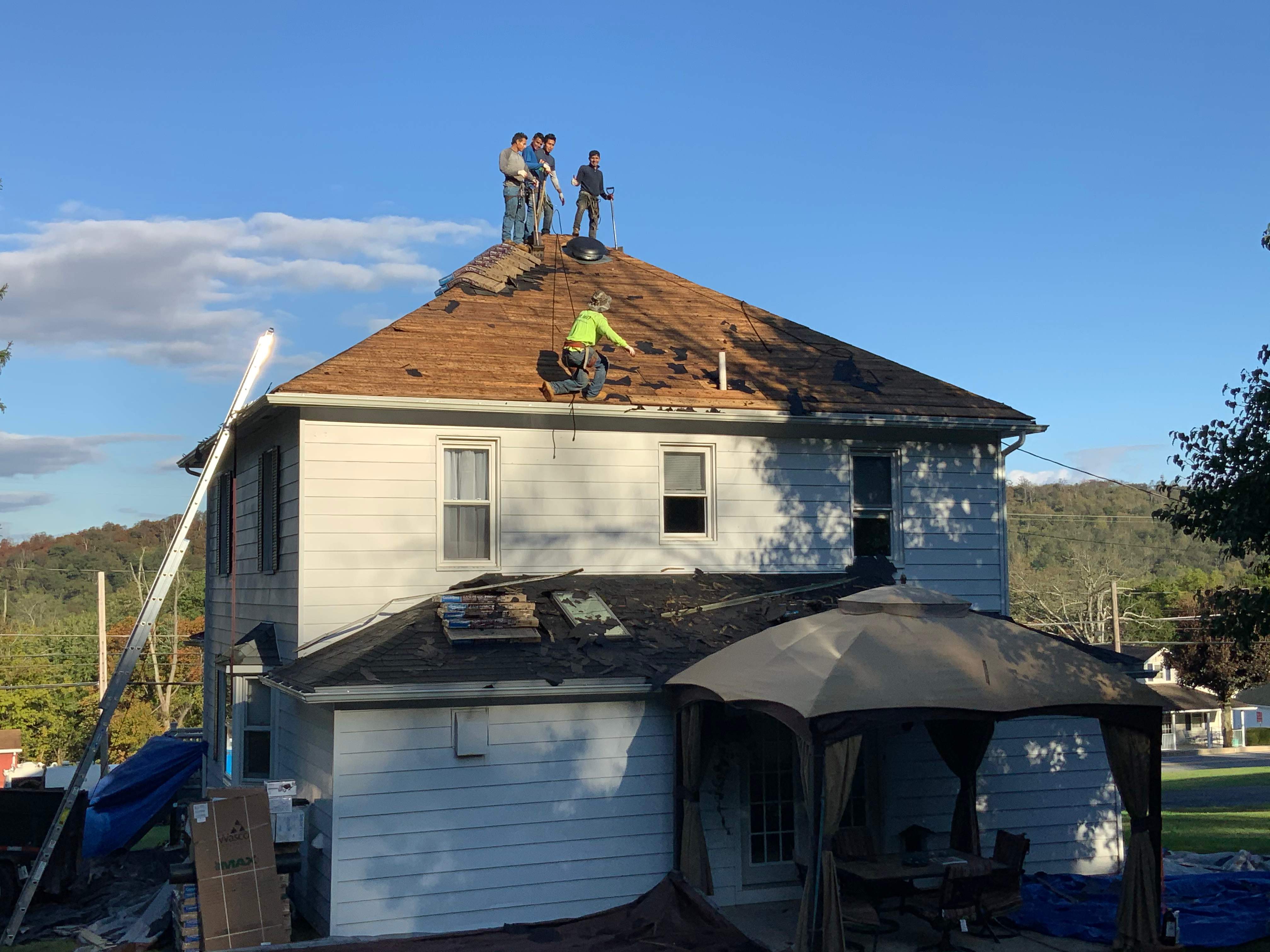 Residential Roofing Installation using Max Def Resawn Shake by Alpha Design Services