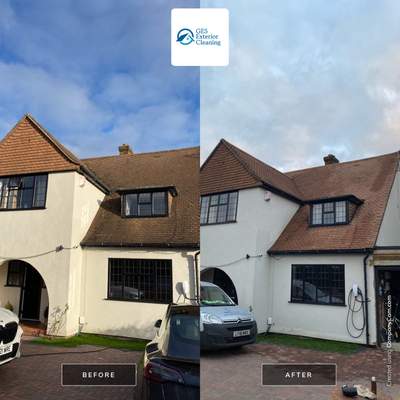 Roof Clean using Honda 15lpm Low Pressure Washing Machine