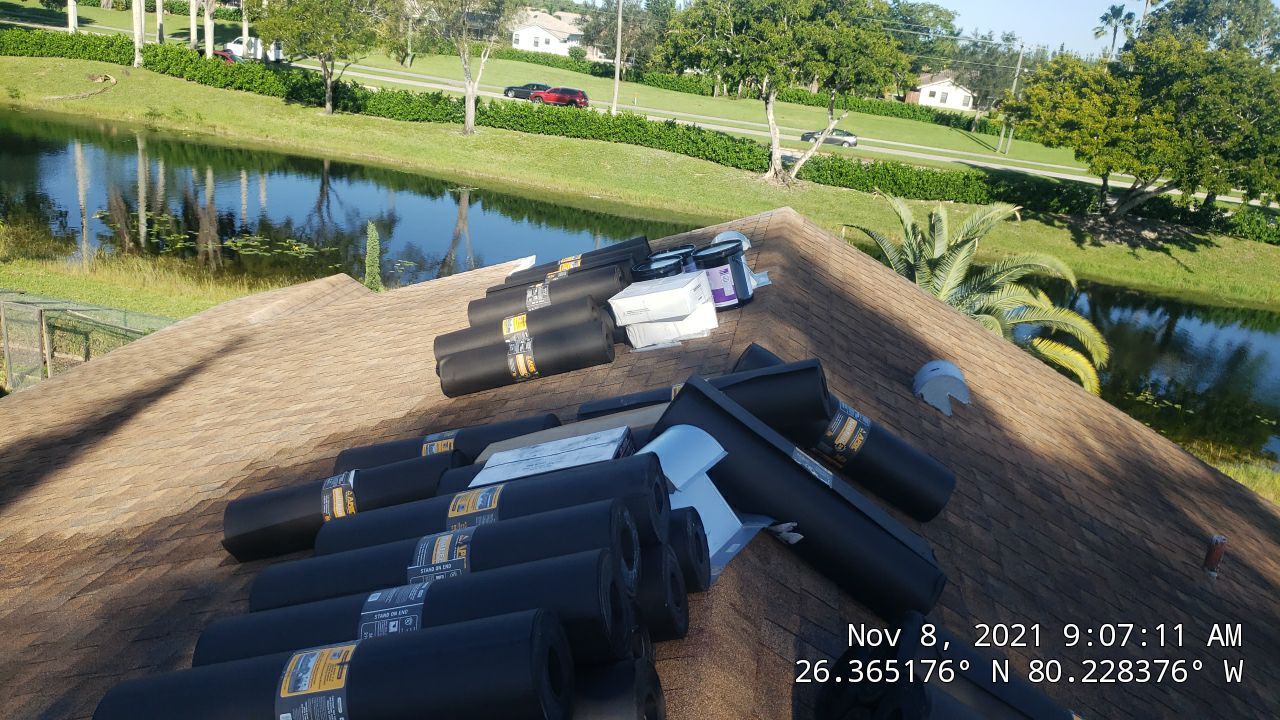 Residential Roofing Installation using 1" Nail strip metal roof by BLUES BROTHERS ROOFING