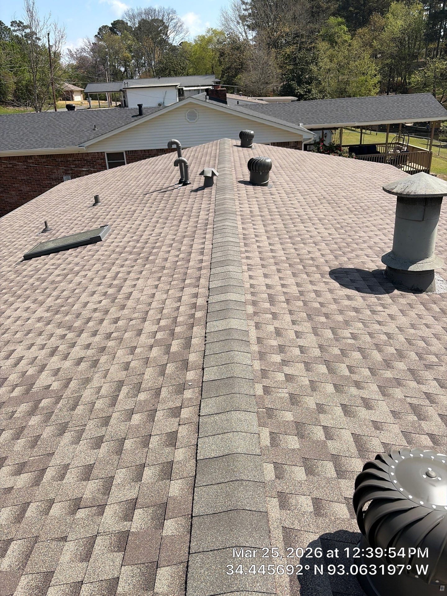 Complete Residential Roof Replacement and GAF Shingle Installation in Hot Springs by Temple Roofing and Exteriors