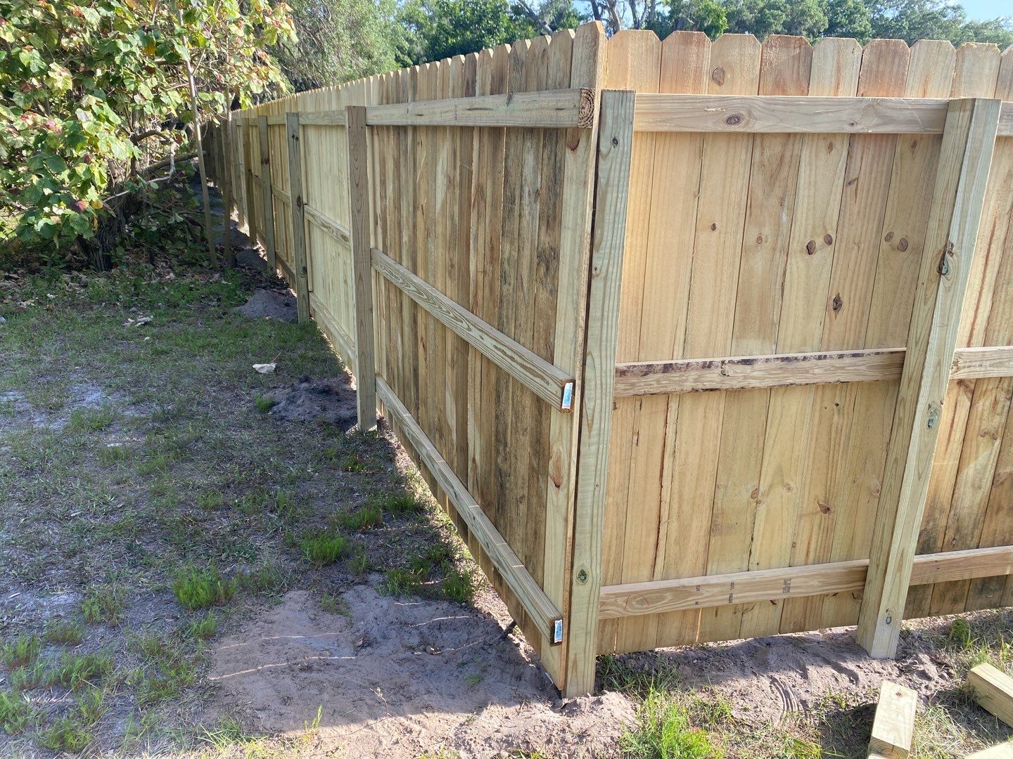 Bradenton, FL 6ft. Treated Board on Board Privacy Fence  by Asap fence and gates, LLC
